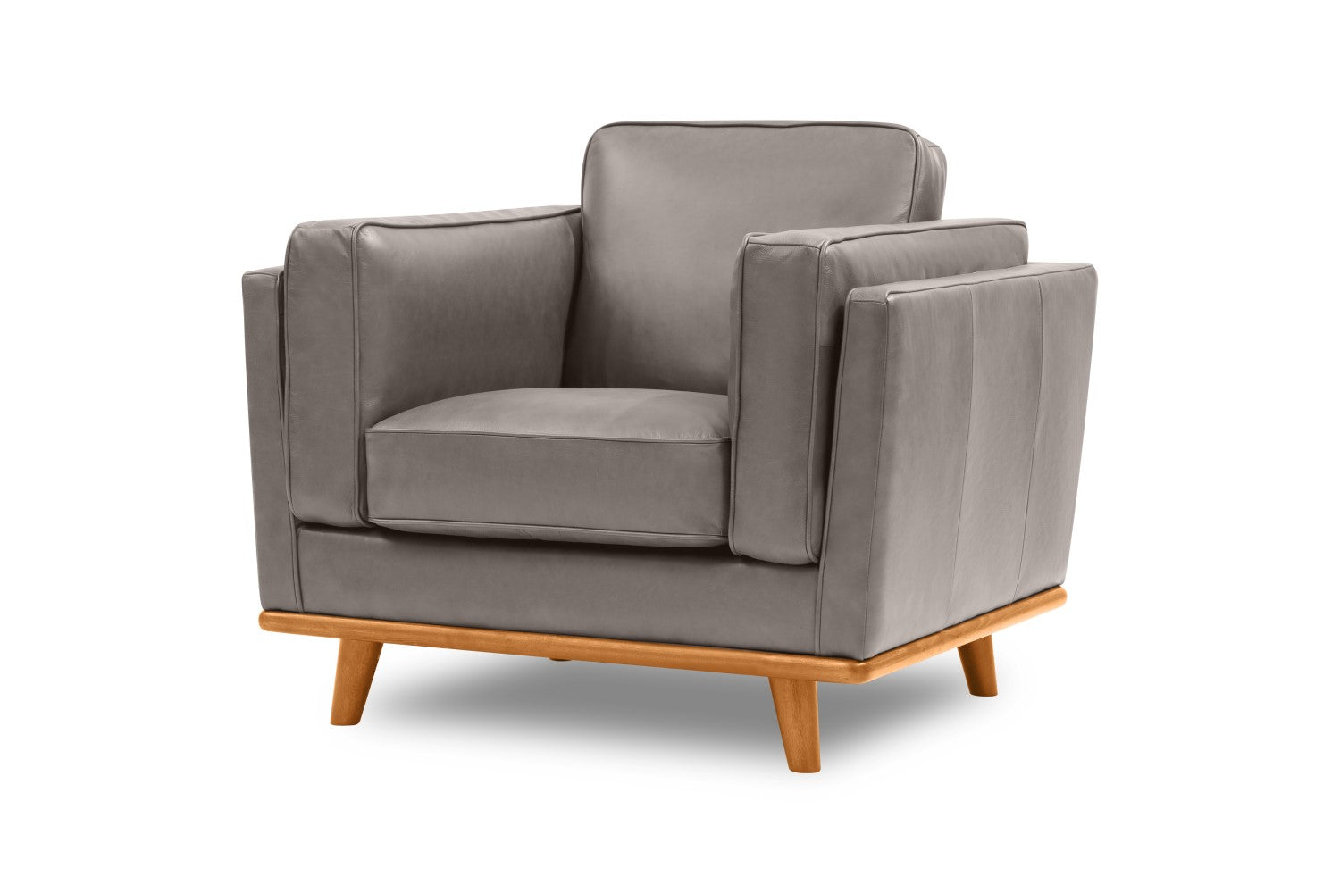 Fauteuil d'appoint en cuir artisanal