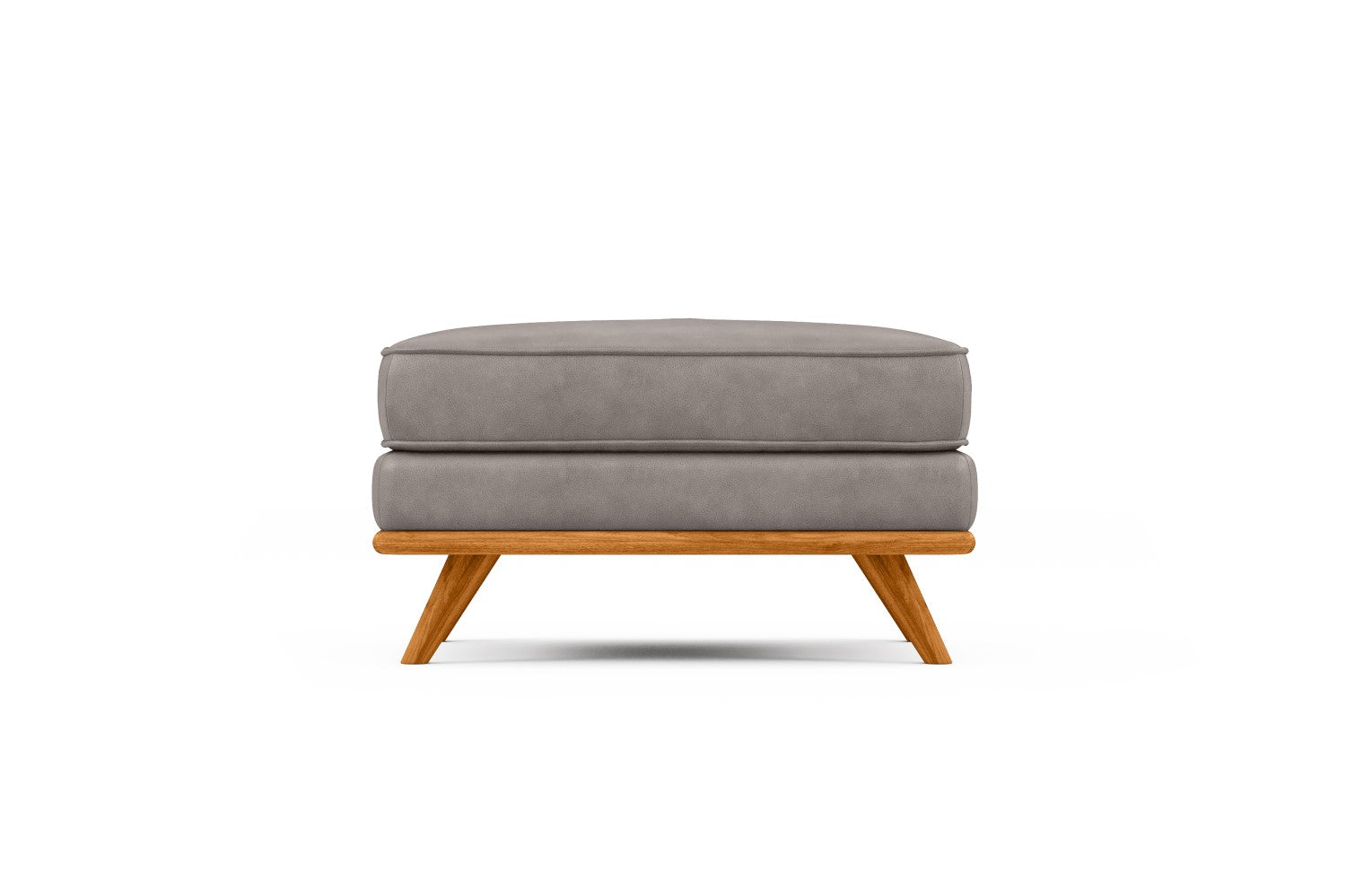 Pouf en cuir artisanal