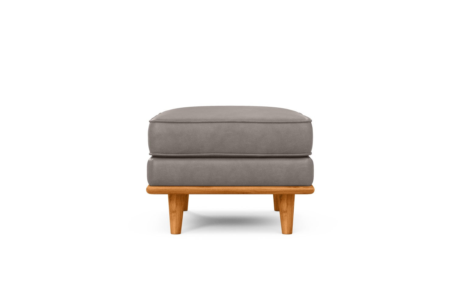 Pouf en cuir artisanal