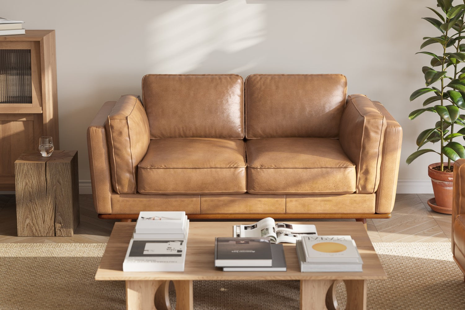 Canapé en cuir artisanal