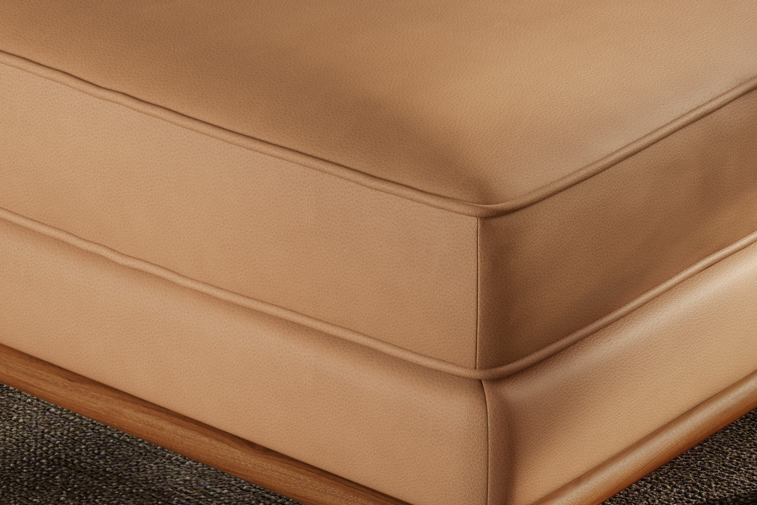 Artisan Leather Ottoman