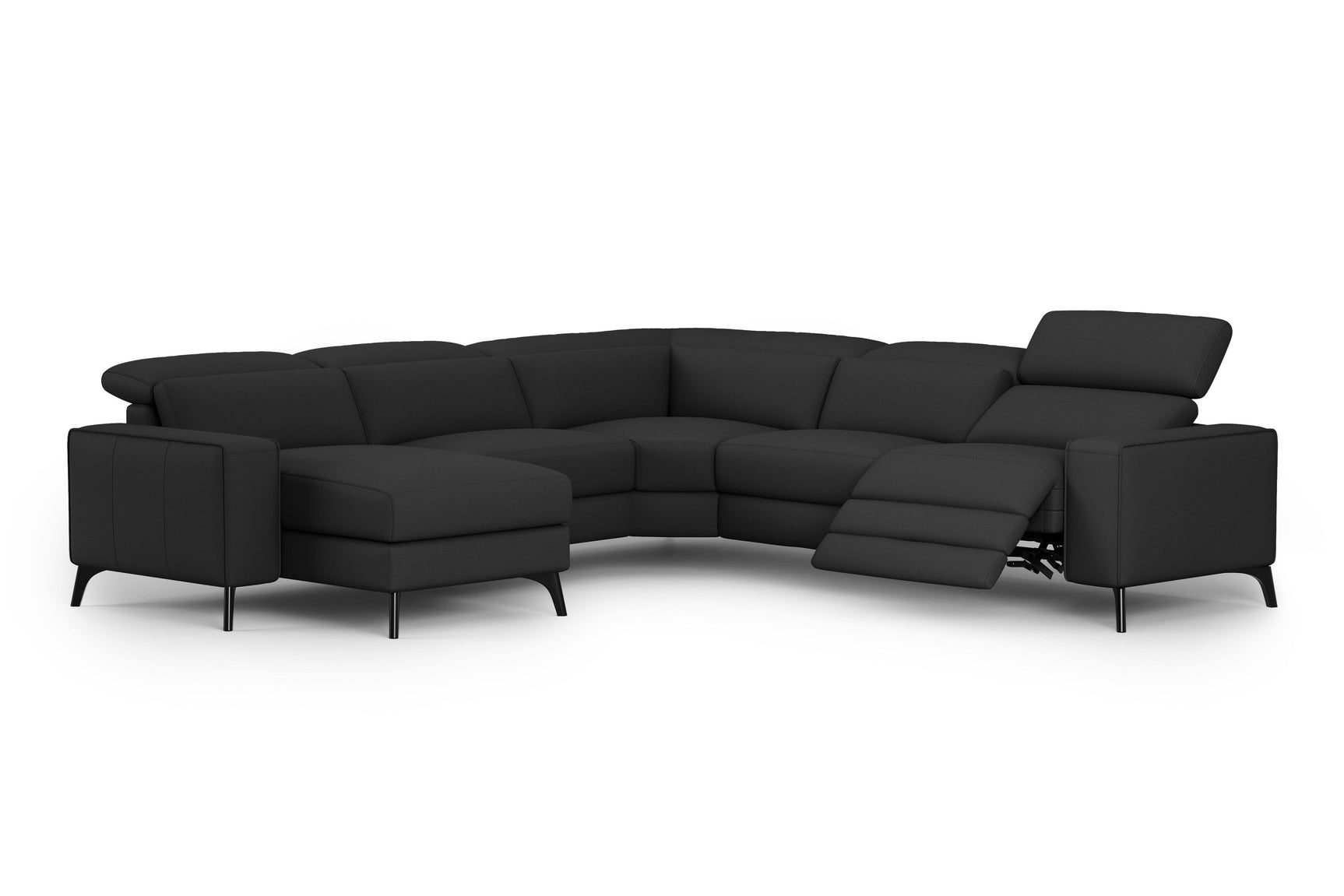 Esther Leather Corner Recliner Sectional Sofa