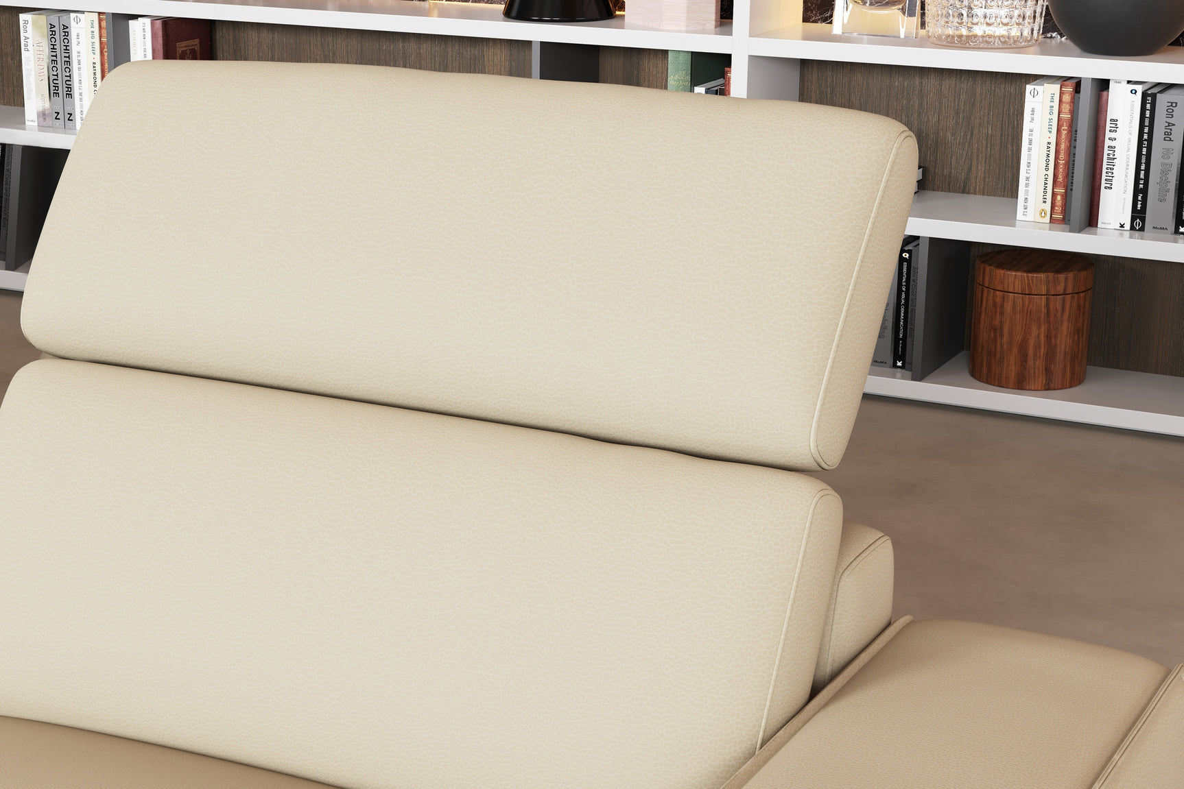 Fauteuil inclinable en cuir Esther