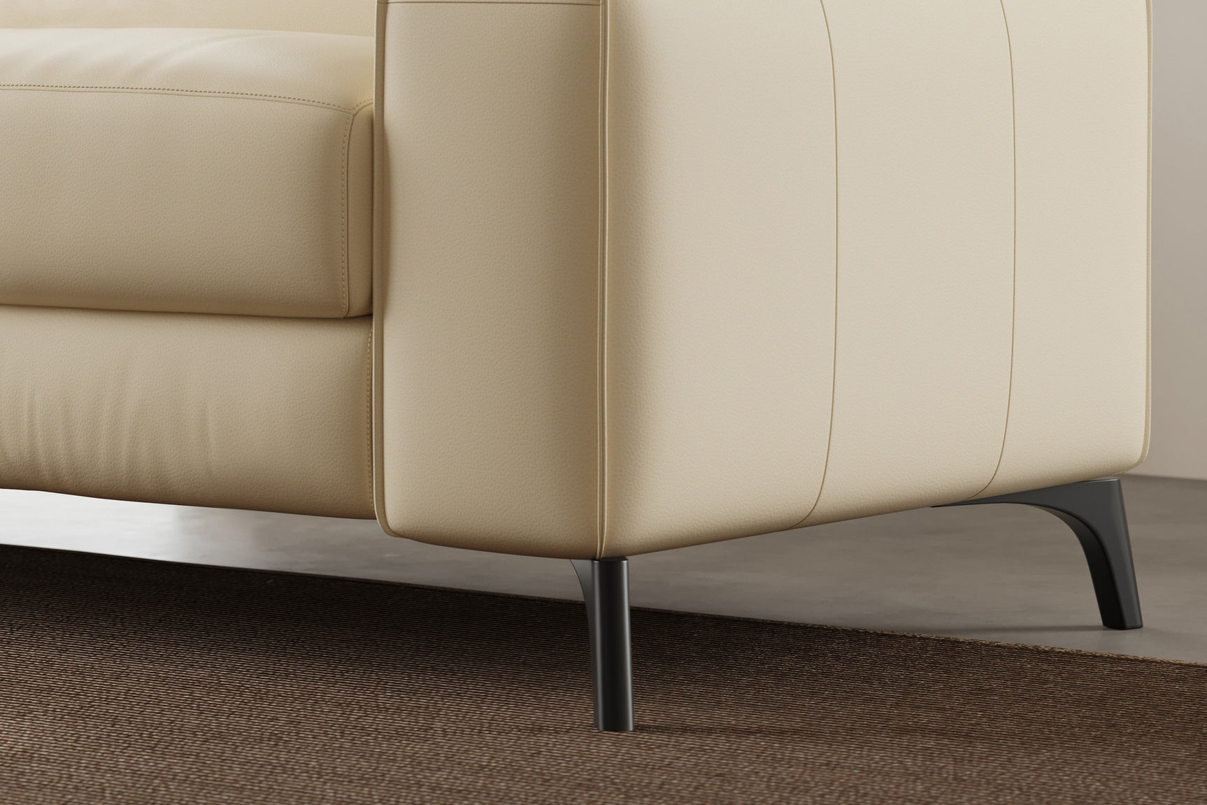 Fauteuil inclinable en cuir Esther