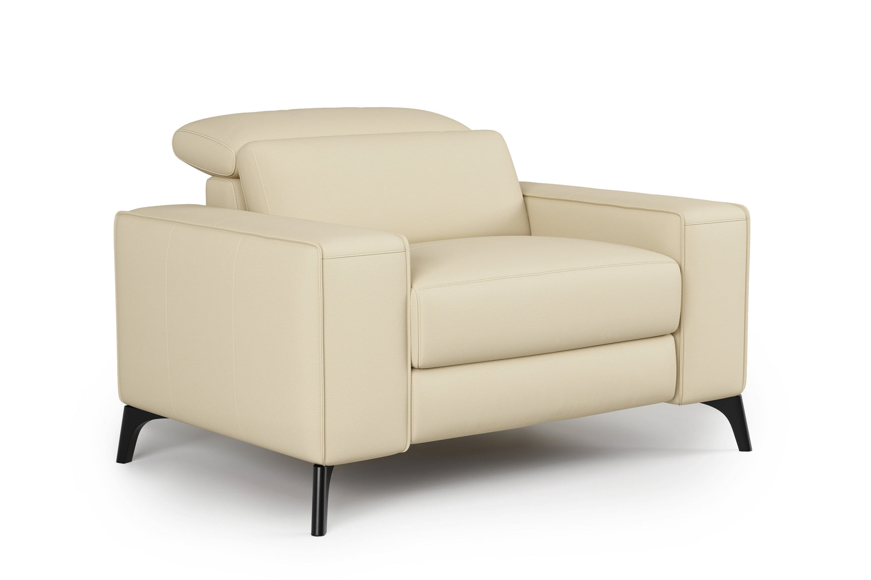Fauteuil inclinable en cuir Esther