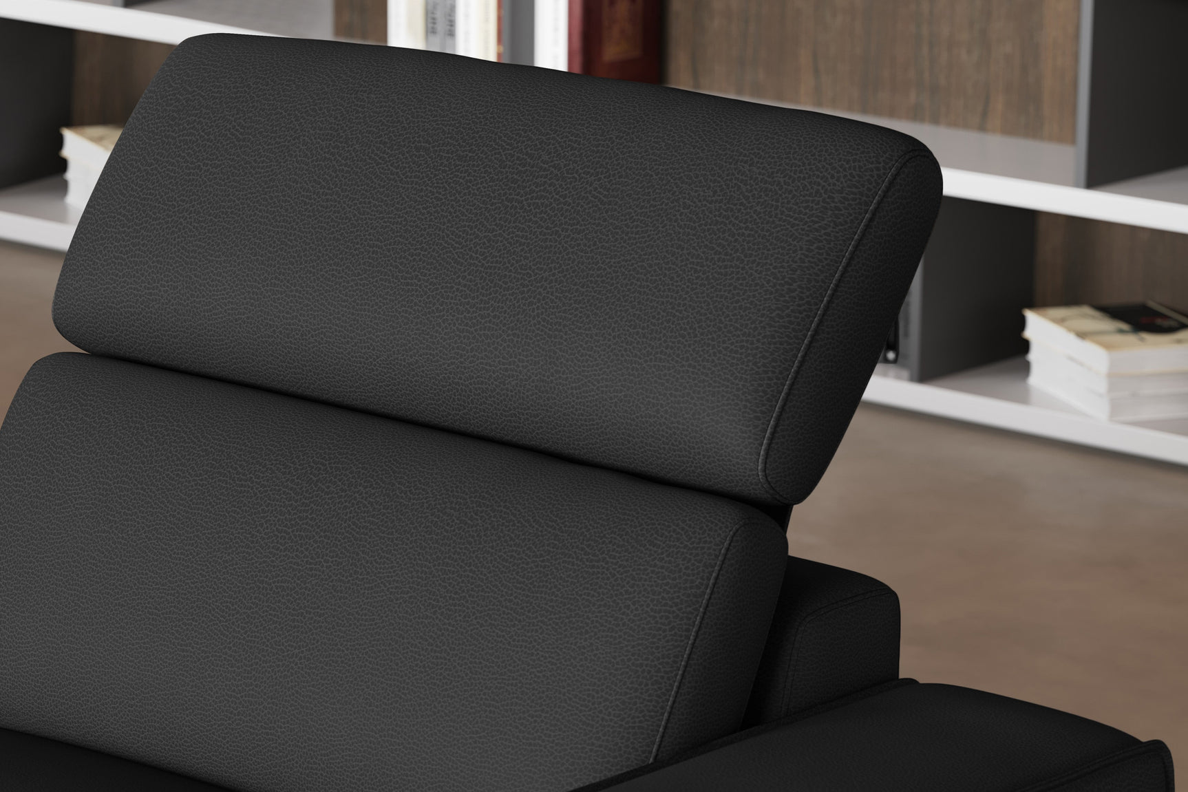 Fauteuil inclinable en cuir Esther