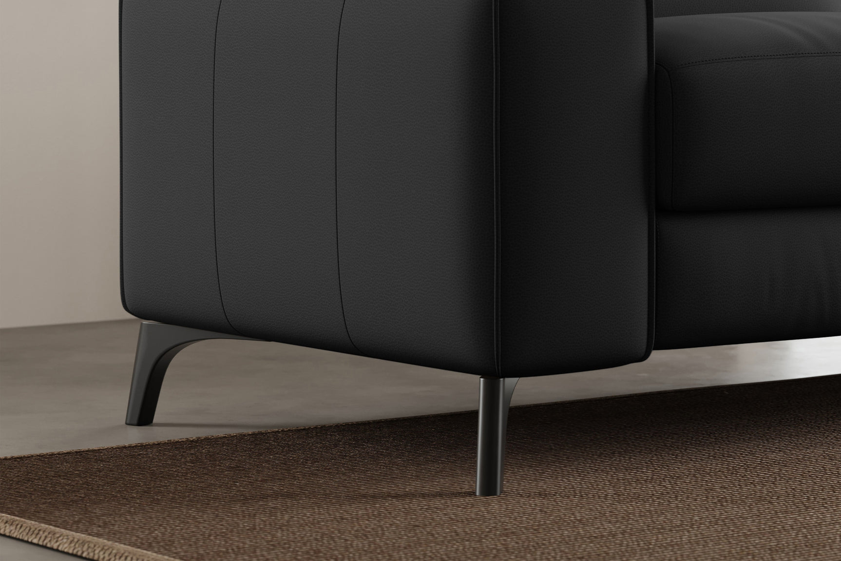 Fauteuil inclinable en cuir Esther