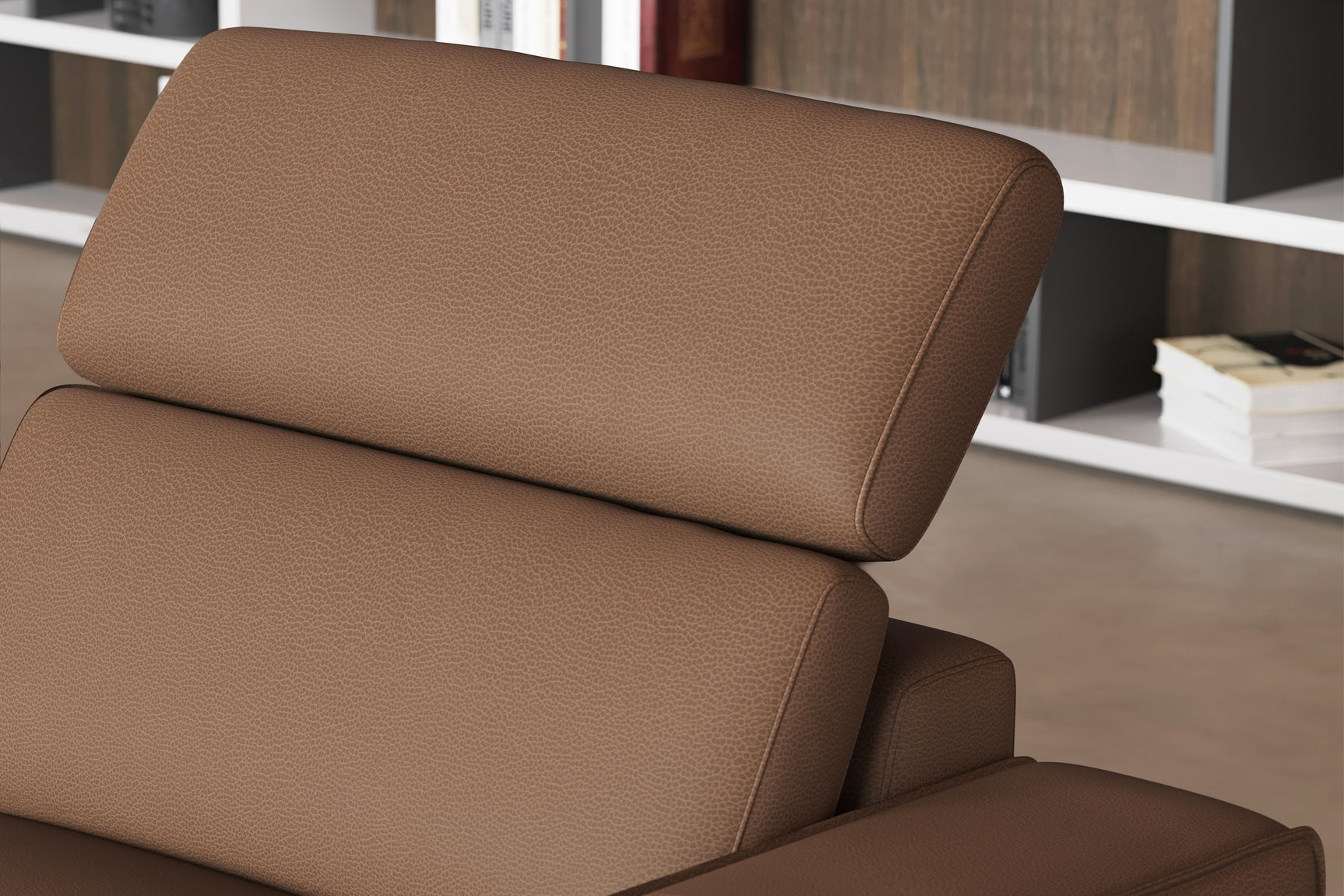 Fauteuil inclinable en cuir Esther