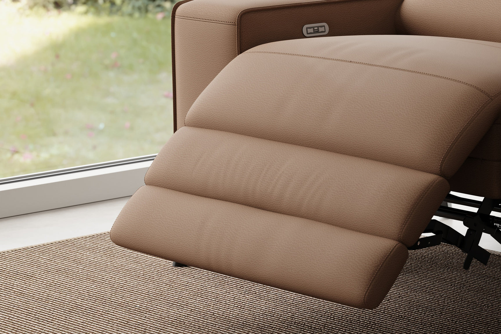 Fauteuil inclinable en cuir Esther