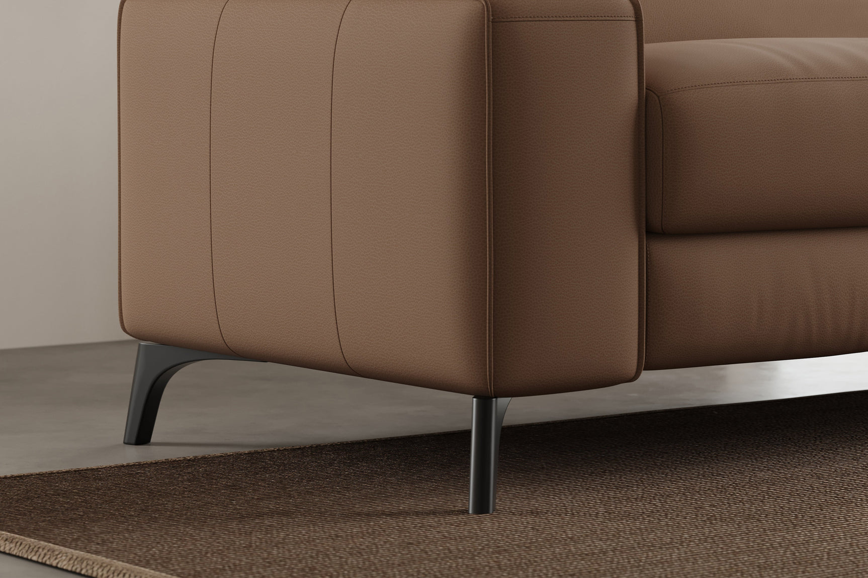 Fauteuil inclinable en cuir Esther