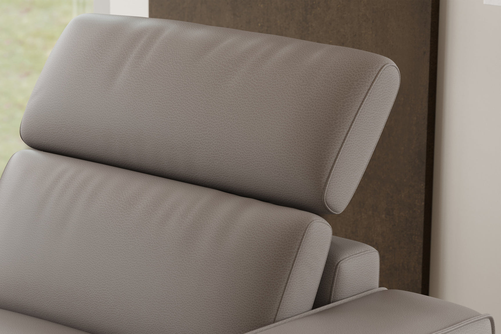 Fauteuil inclinable en cuir Esther