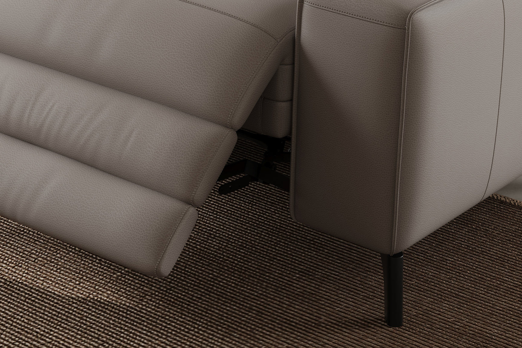 Fauteuil inclinable en cuir Esther