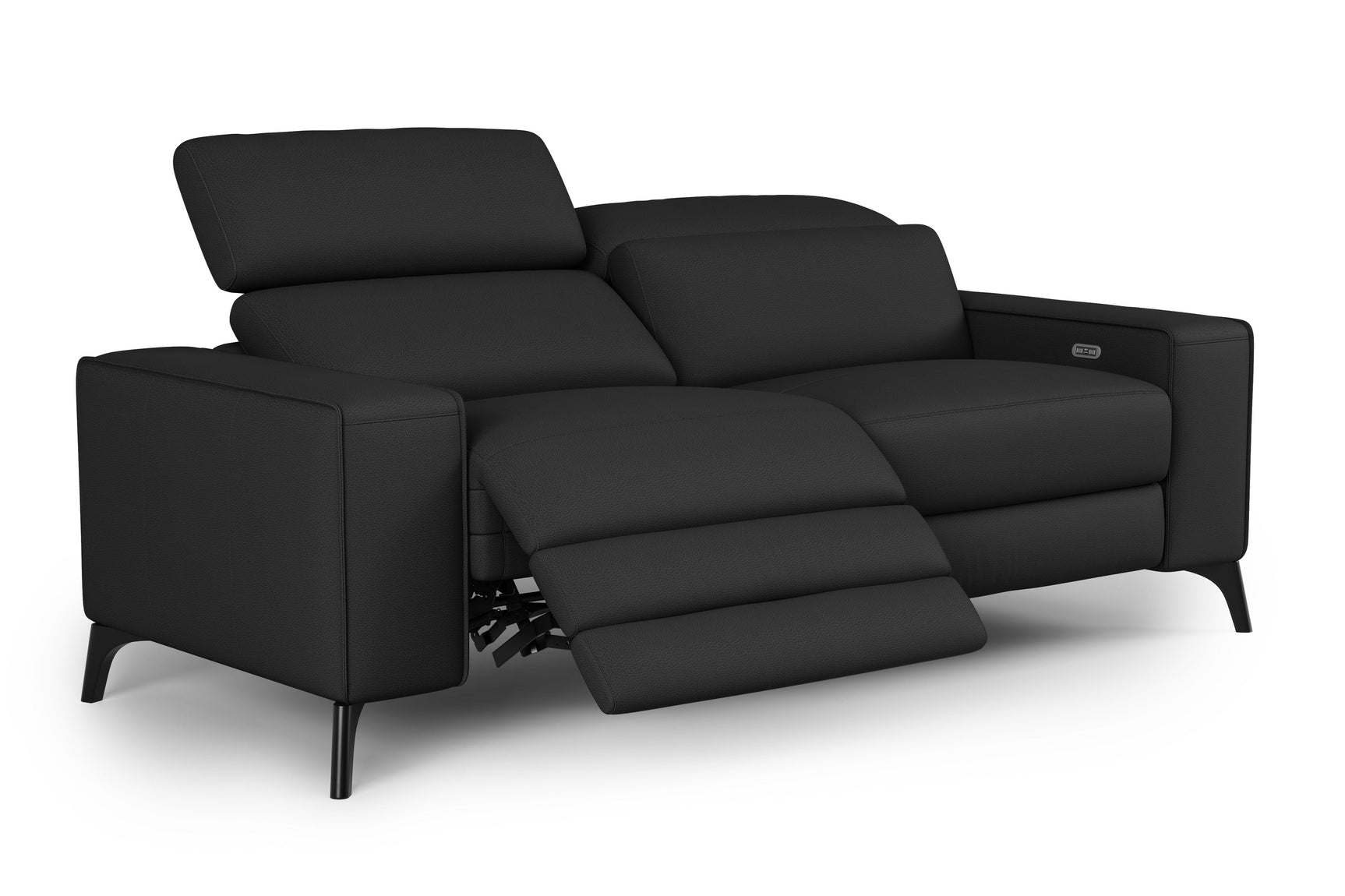 Canapé inclinable double en cuir Esther