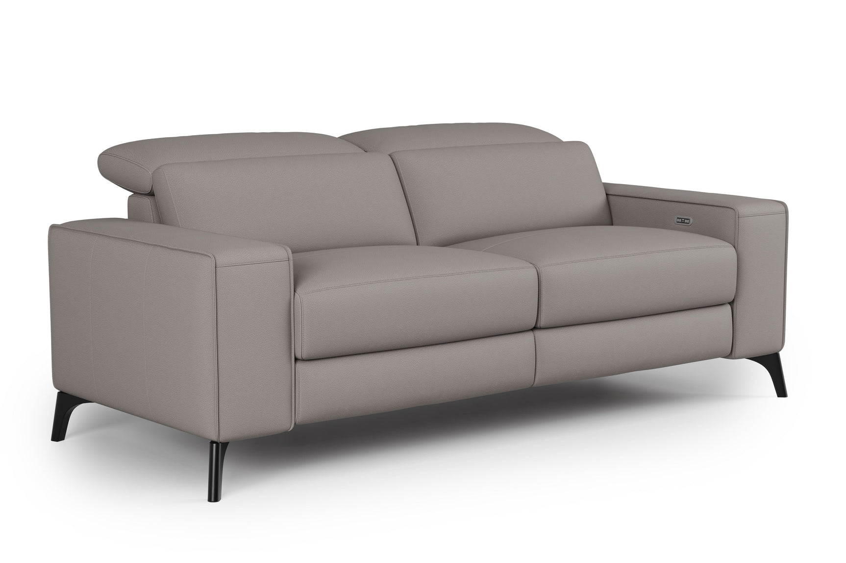 Canapé inclinable double en cuir Esther