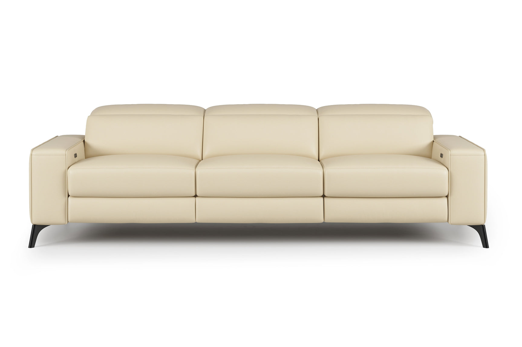 Canapé inclinable double en cuir Esther