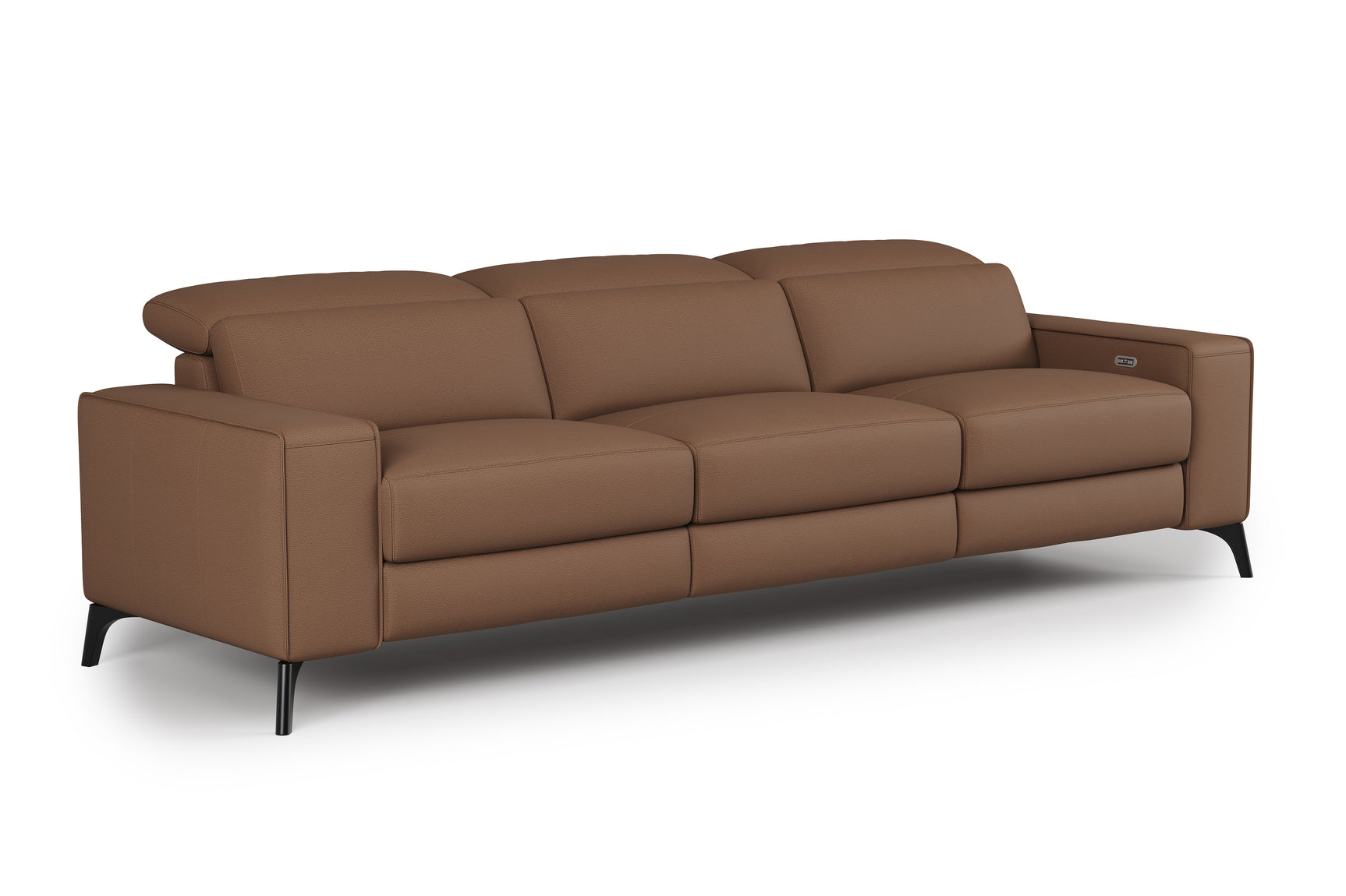 Canapé inclinable double en cuir Esther