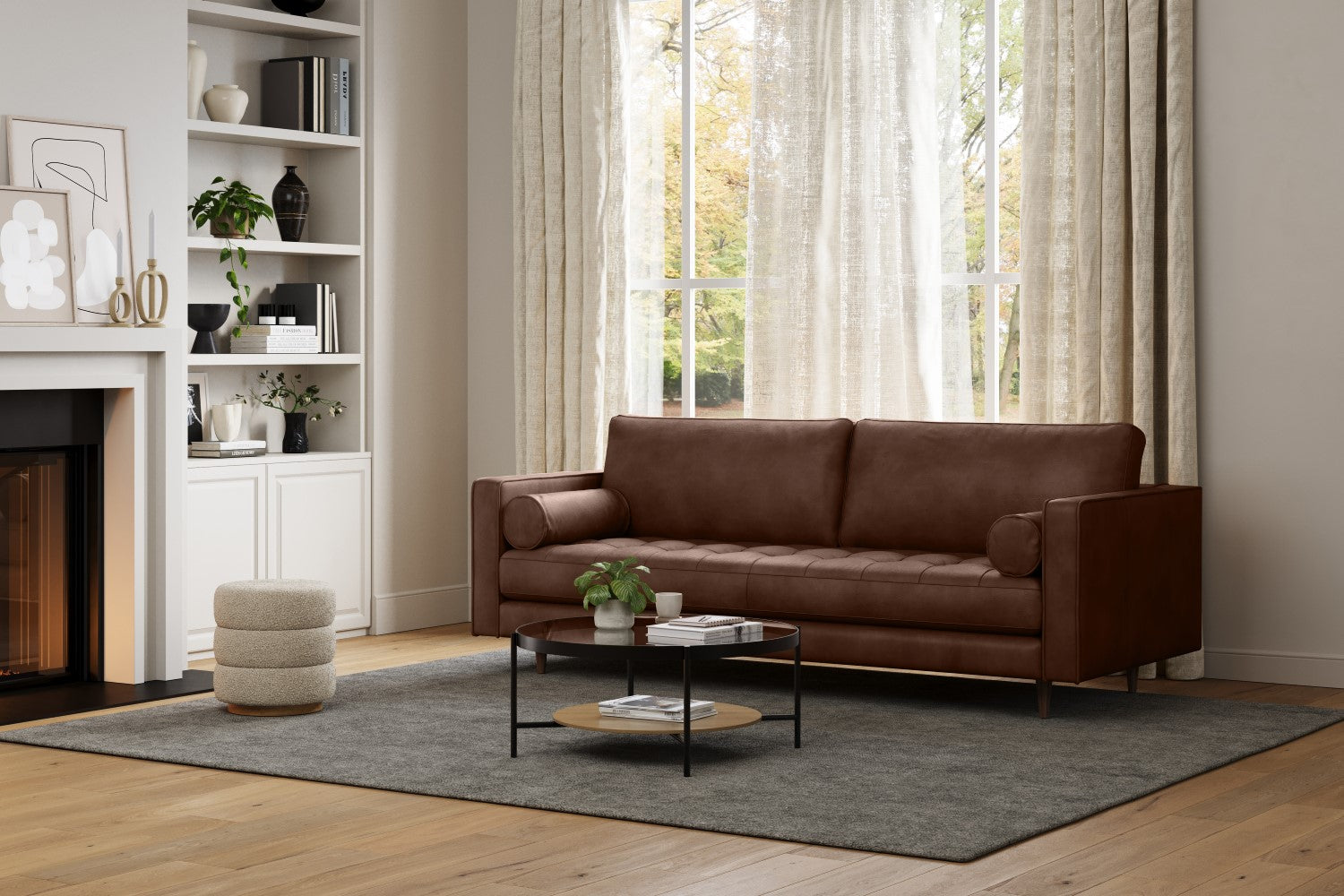 Isabella Leather Sofa