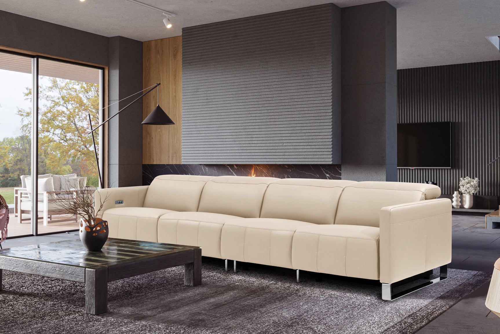 Isla Leather Recliner Sofa