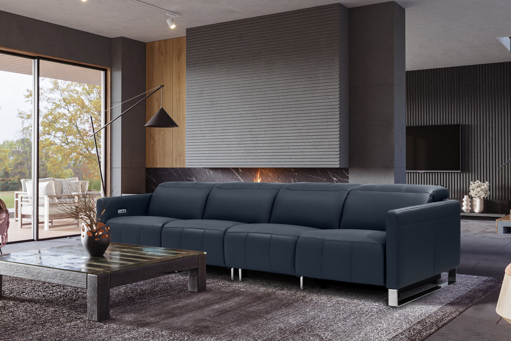 Isla Leather Recliner Sofa