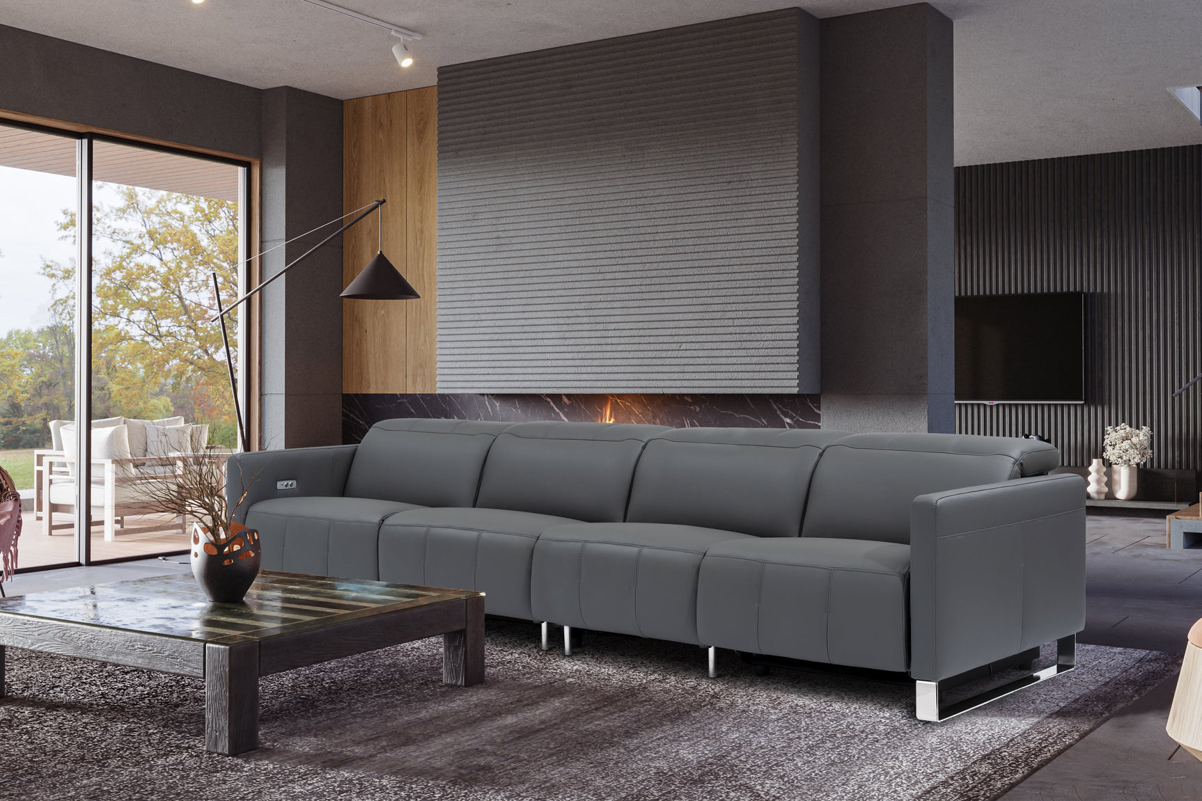 Isla Leather Recliner Sofa