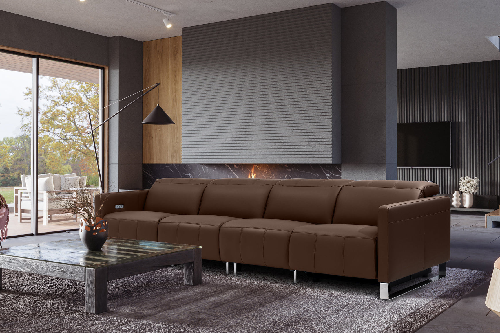 Isla Leather Recliner Sofa