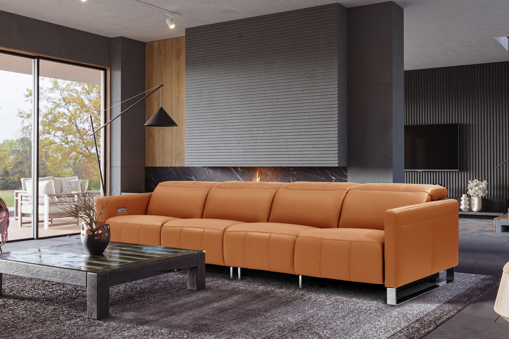 Isla Leather Recliner Sofa