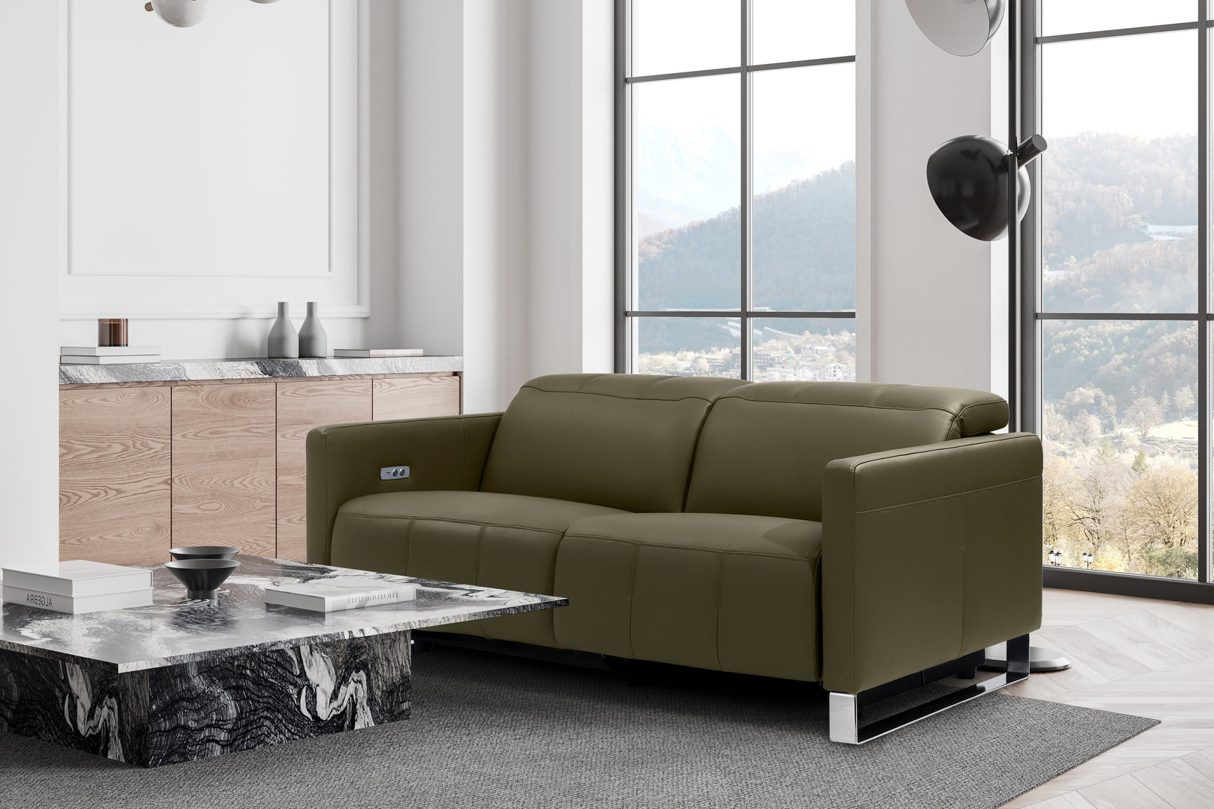 Isla Leather Recliner Sofa