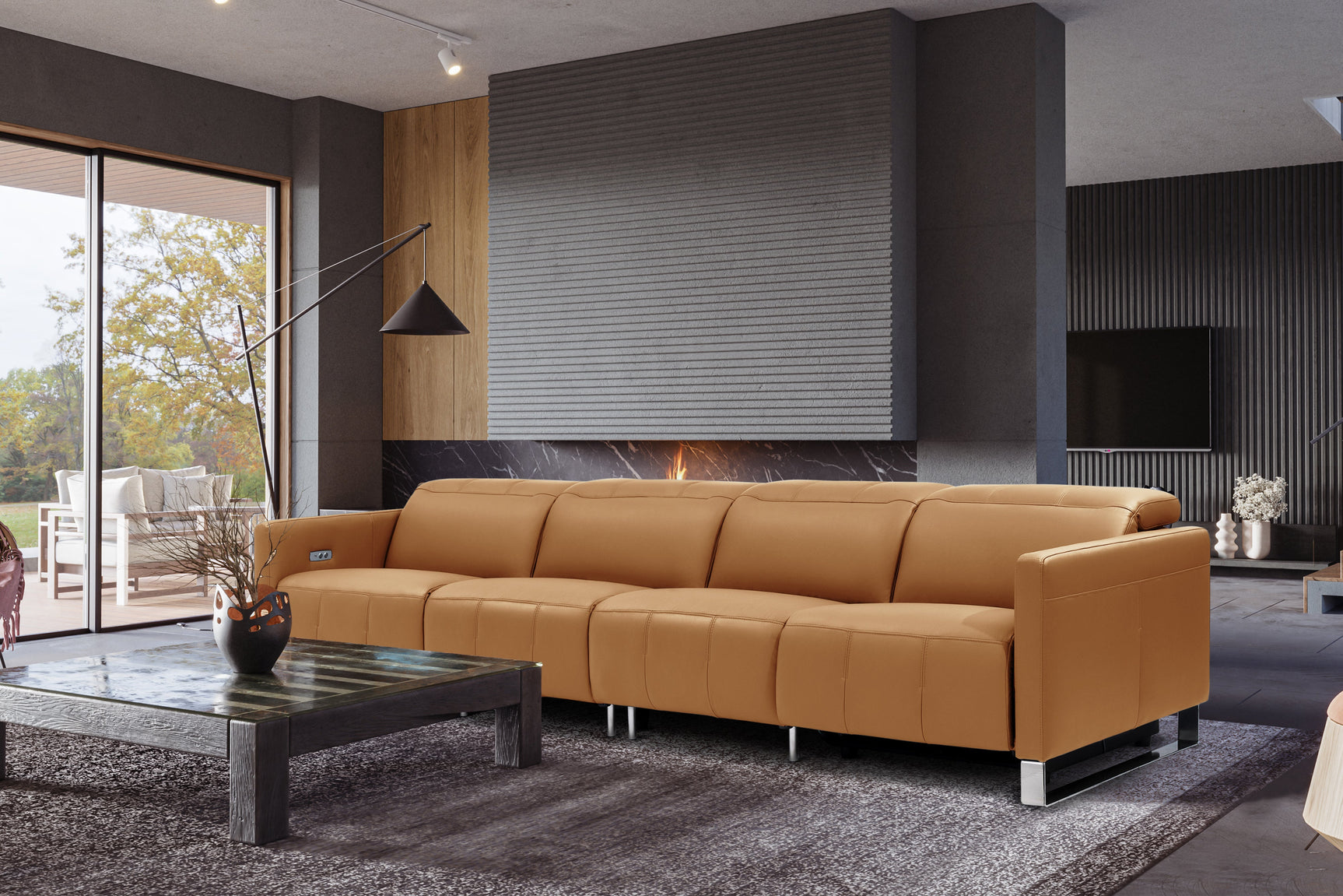 Isla Leather Recliner Sofa