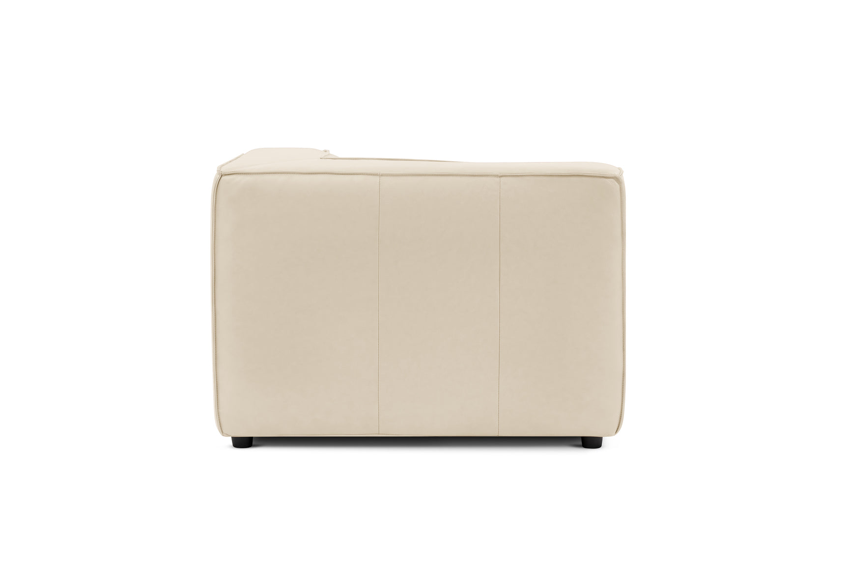 Module de canapé d'angle en cuir Nathan