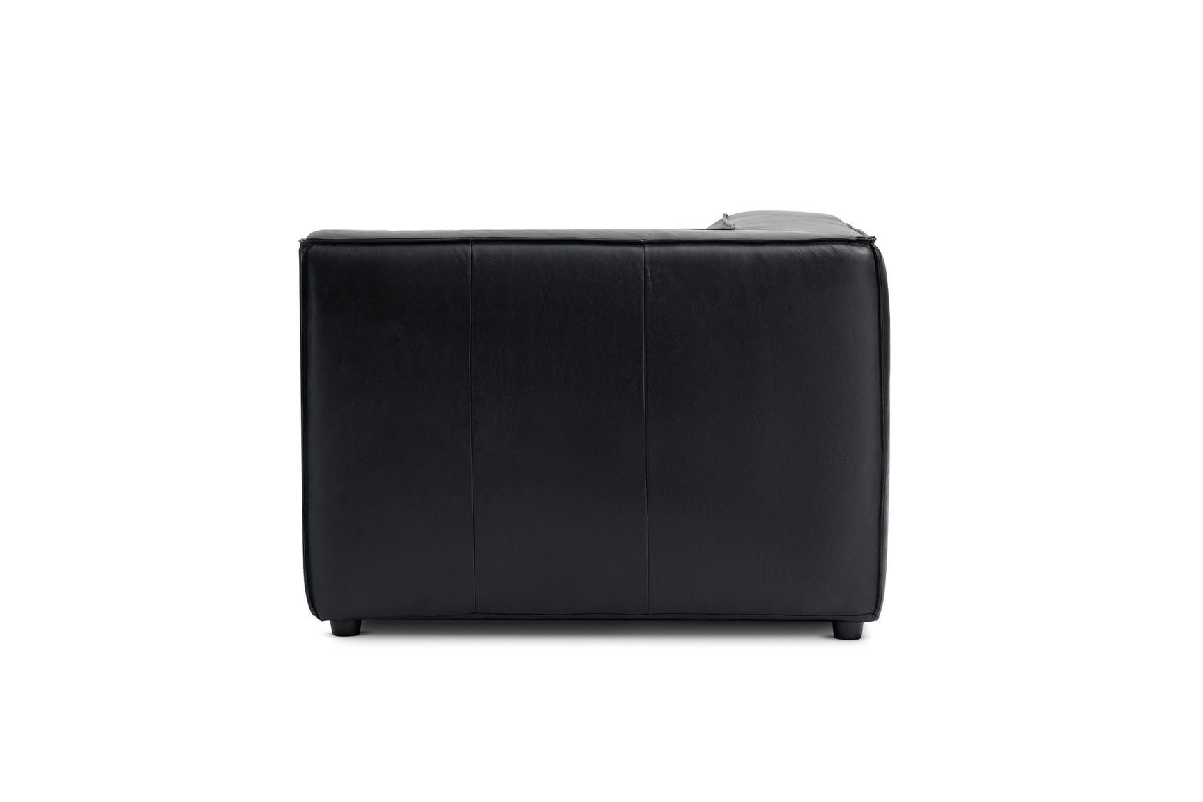 Module de canapé d'angle en cuir Nathan