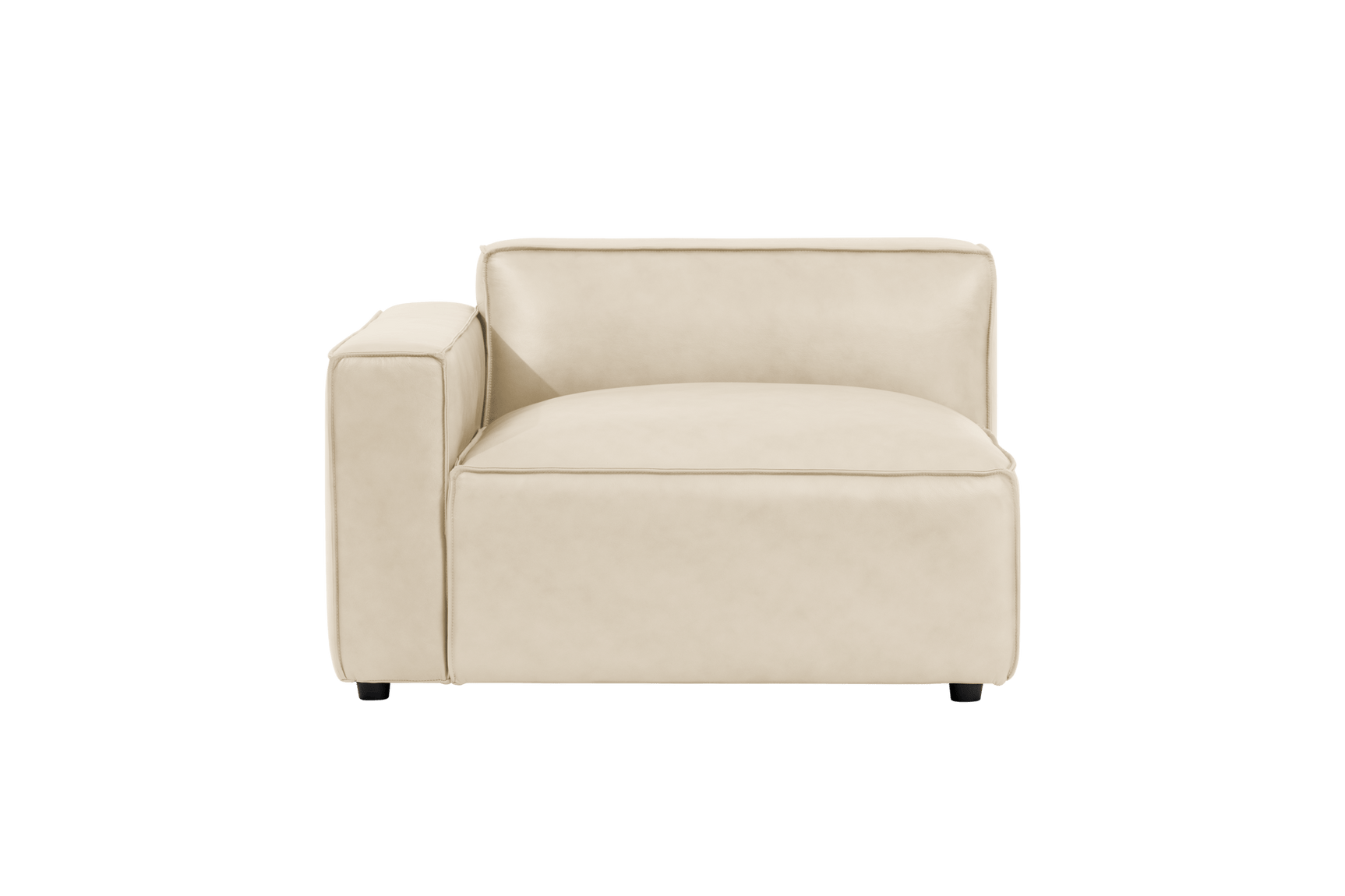 Module de canapé Nathan en cuir avec accoudoir gauche