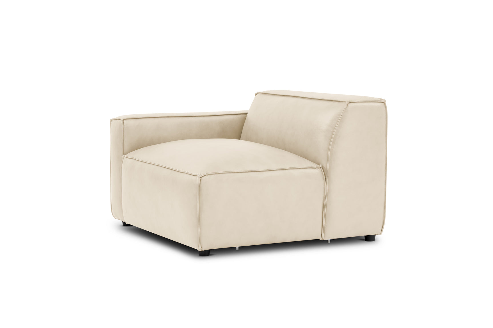 Module de canapé Nathan en cuir avec accoudoir gauche