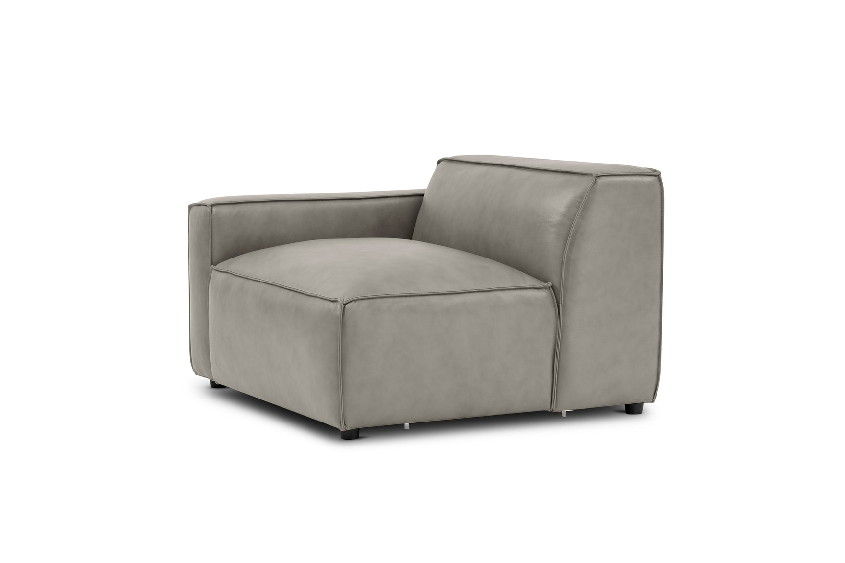 Module de canapé Nathan en cuir avec accoudoir gauche