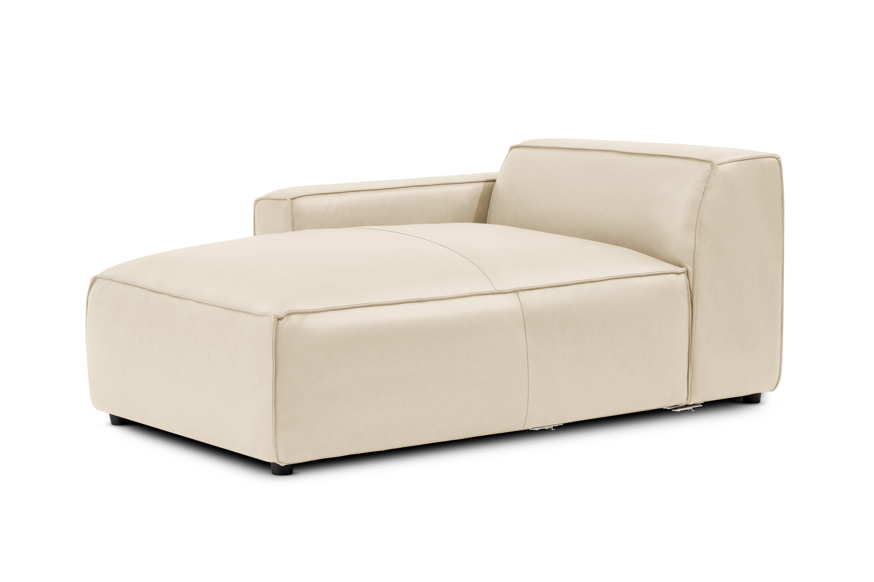 Module de canapé méridienne gauche en cuir Nathan