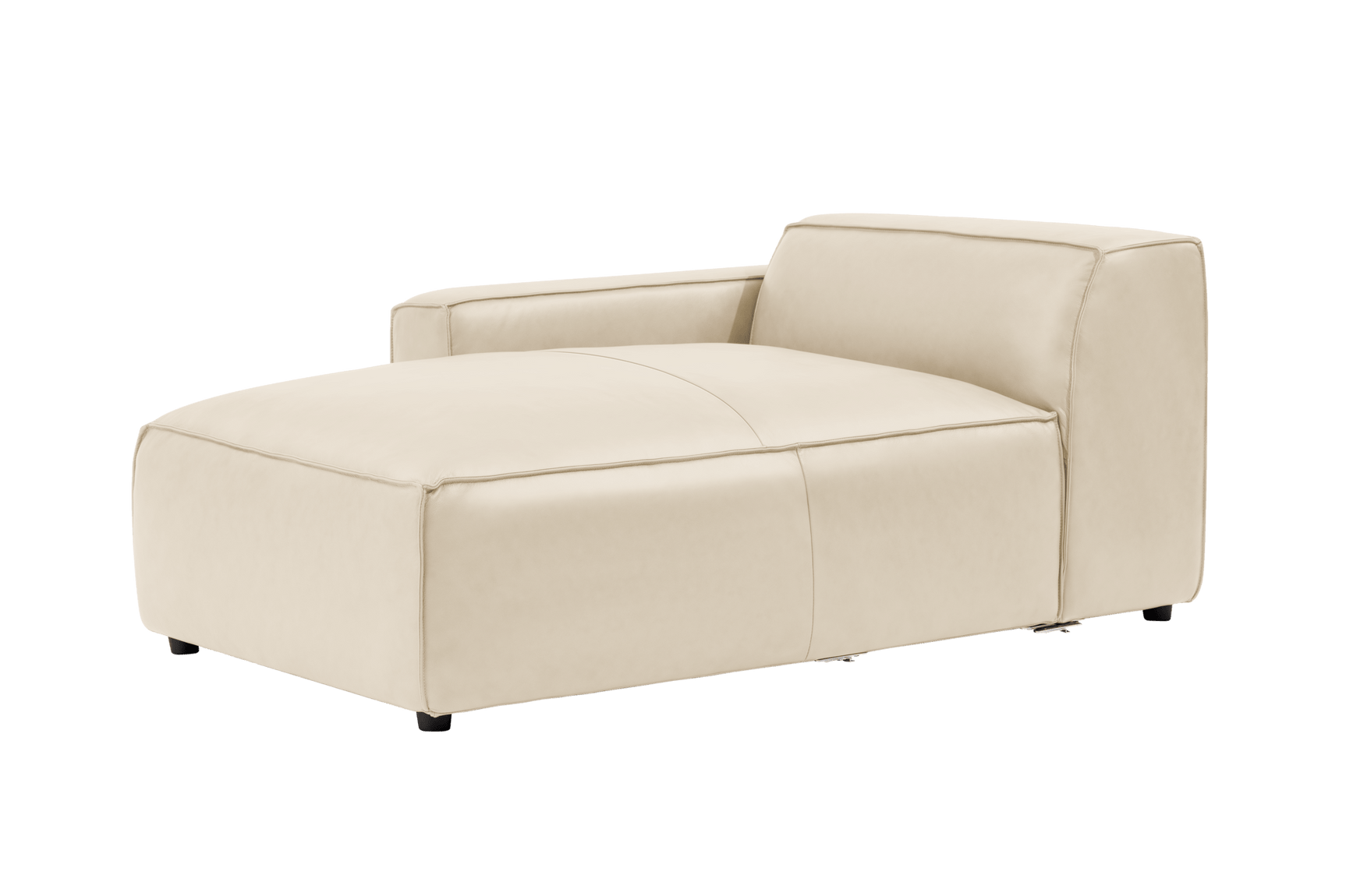 Module de canapé méridienne gauche en cuir Nathan