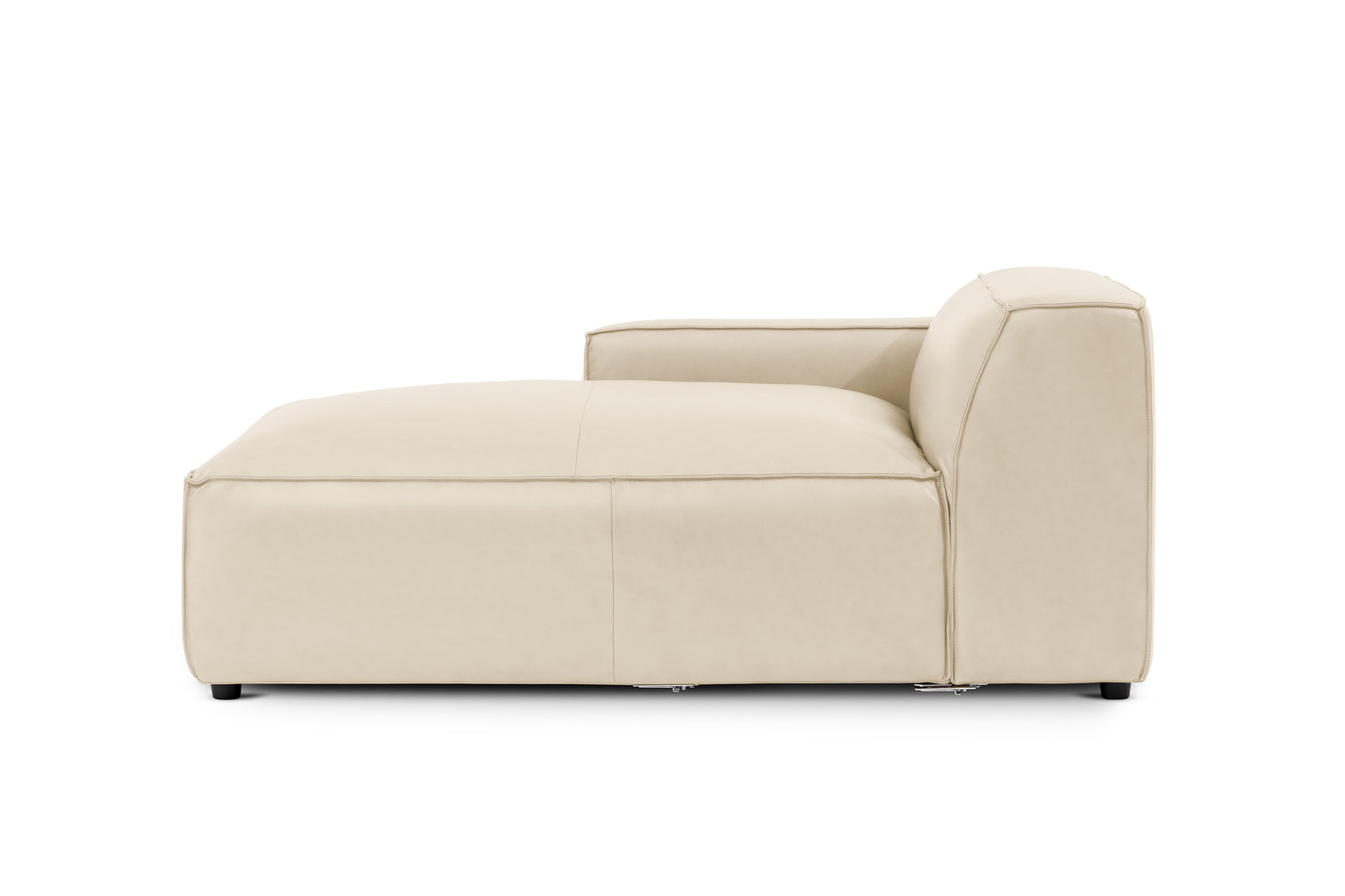 Module de canapé méridienne gauche en cuir Nathan