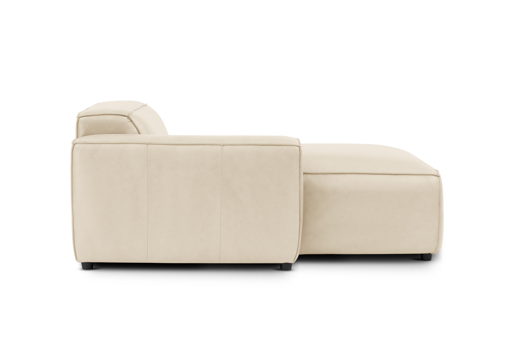 Module de canapé méridienne gauche en cuir Nathan