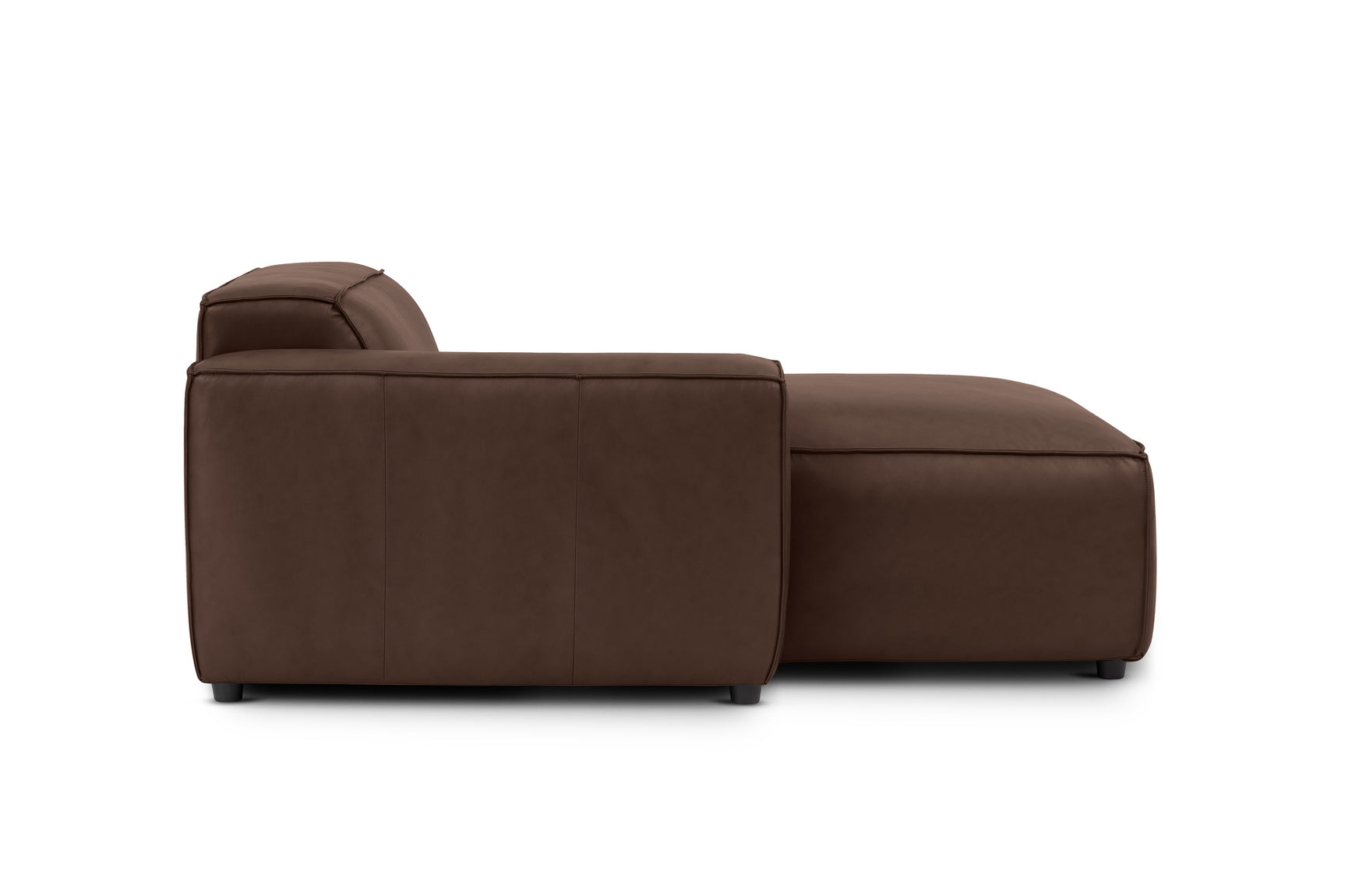 Module de canapé méridienne gauche en cuir Nathan