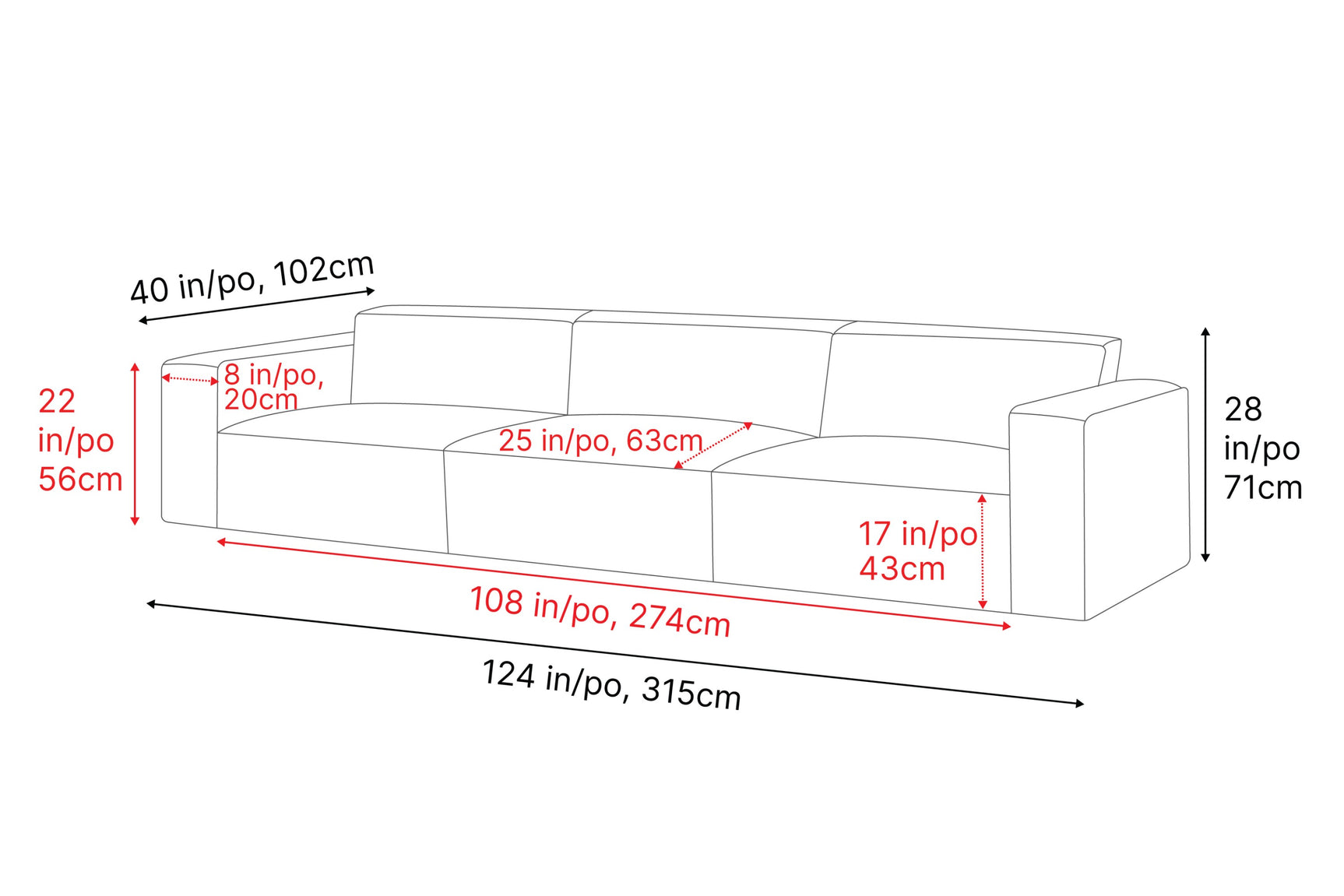 Canapé modulable en cuir Nathan