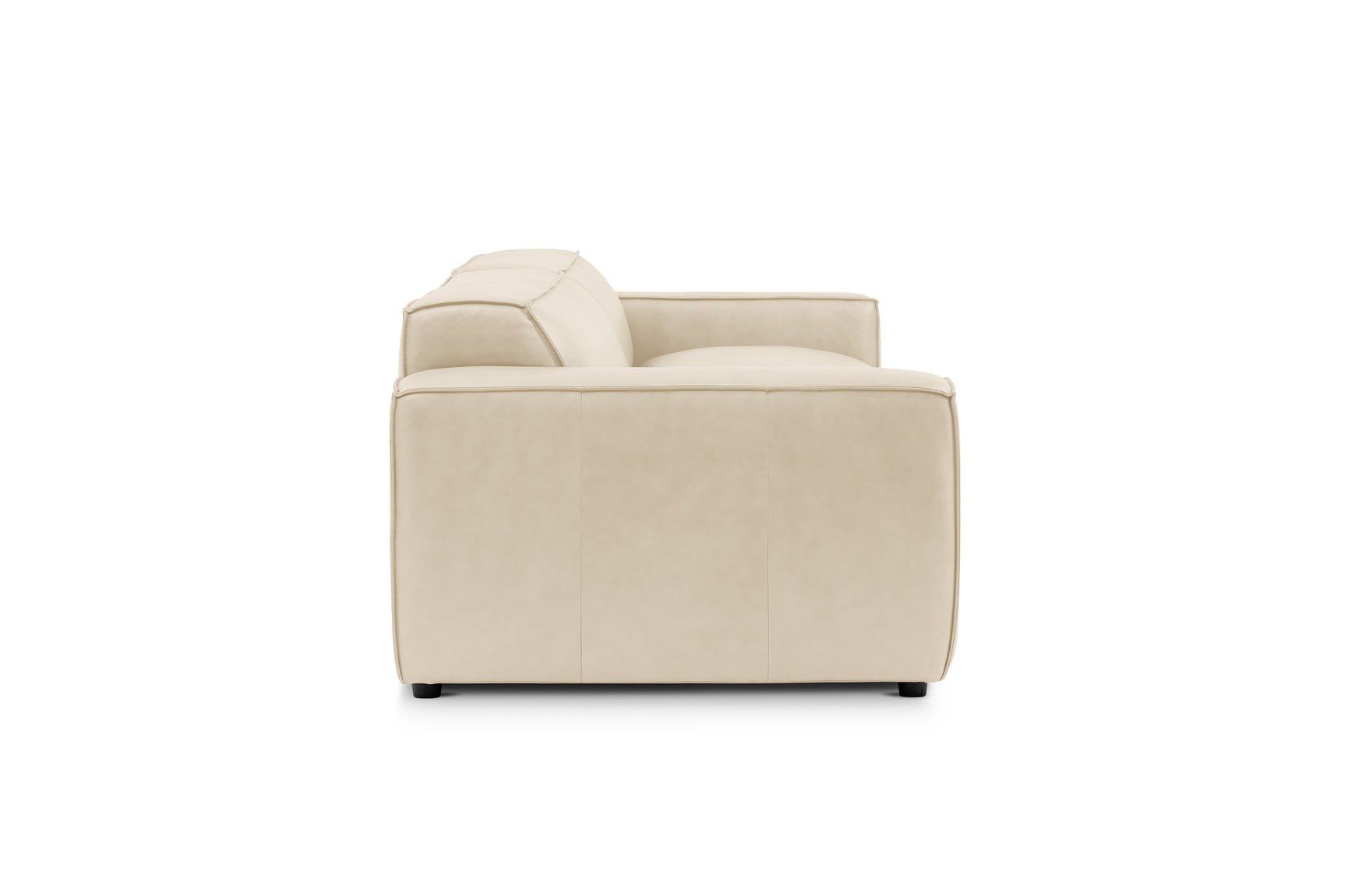 Canapé modulable en cuir Nathan