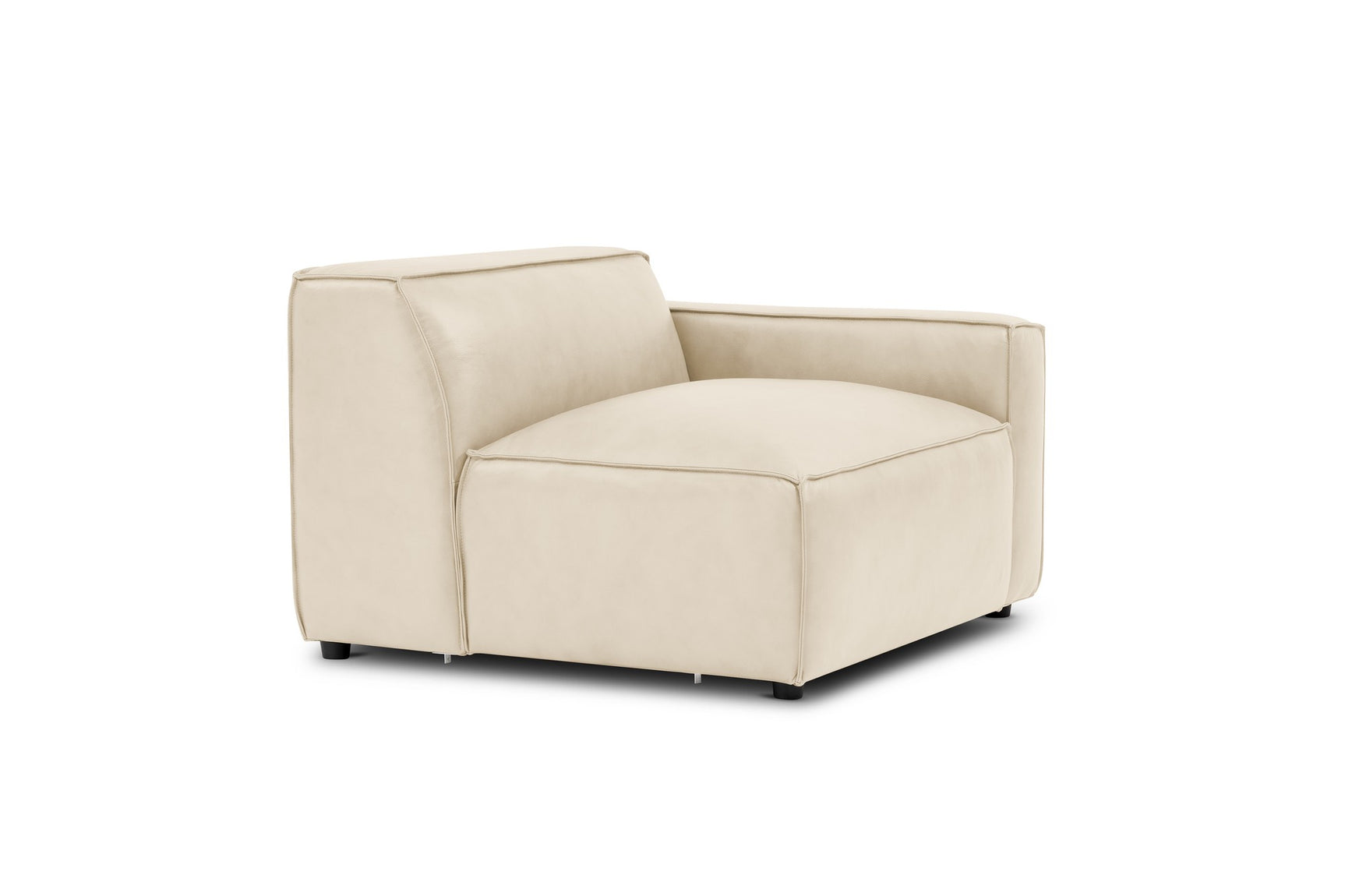 Module de canapé Nathan en cuir avec accoudoir droit