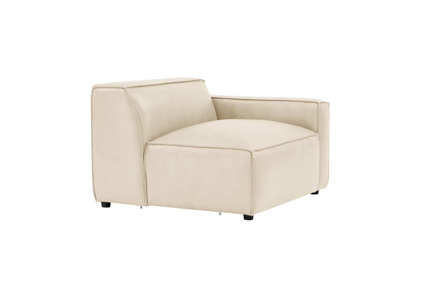 Module de canapé Nathan en cuir avec accoudoir droit