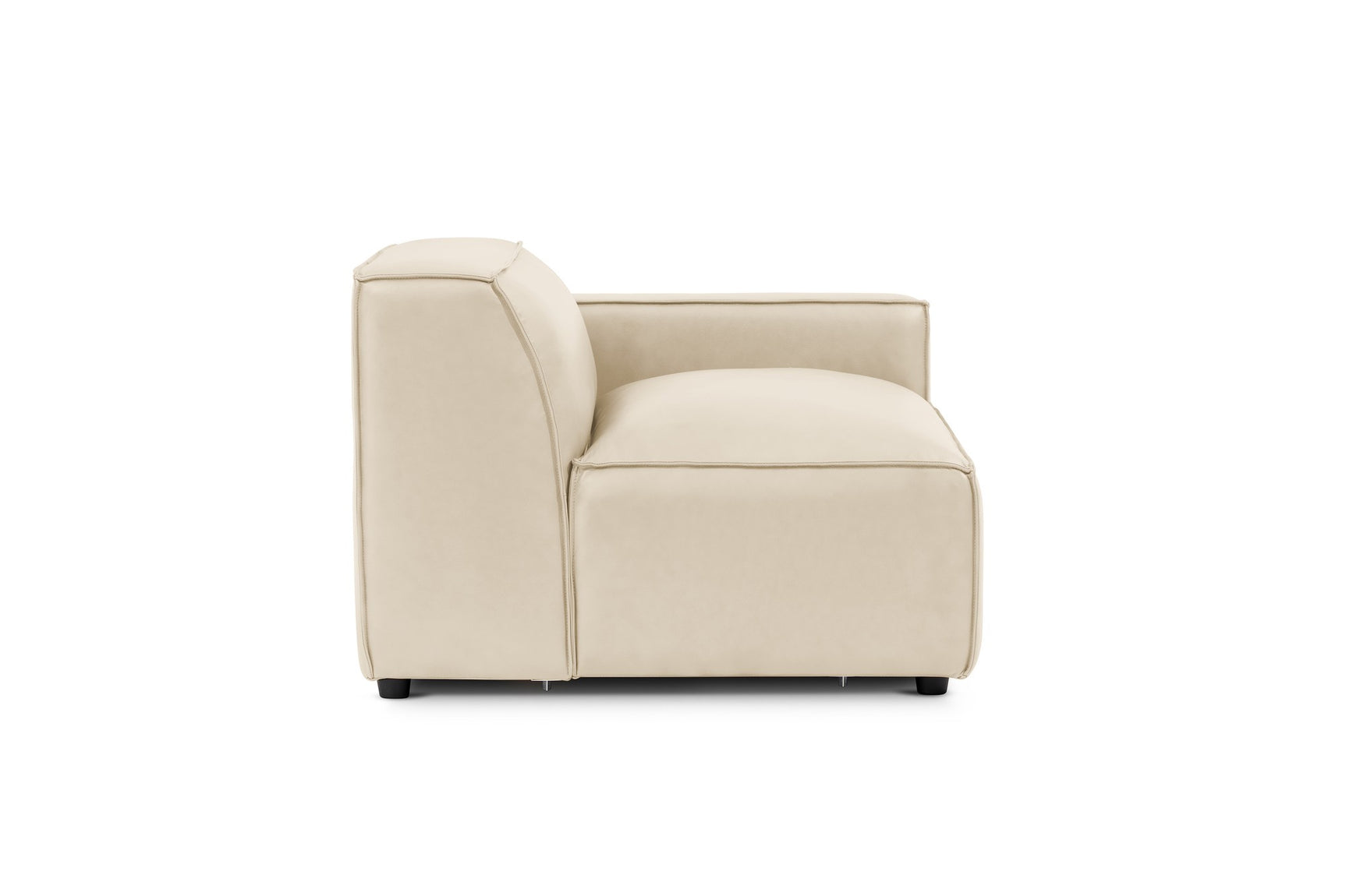 Module de canapé Nathan en cuir avec accoudoir droit