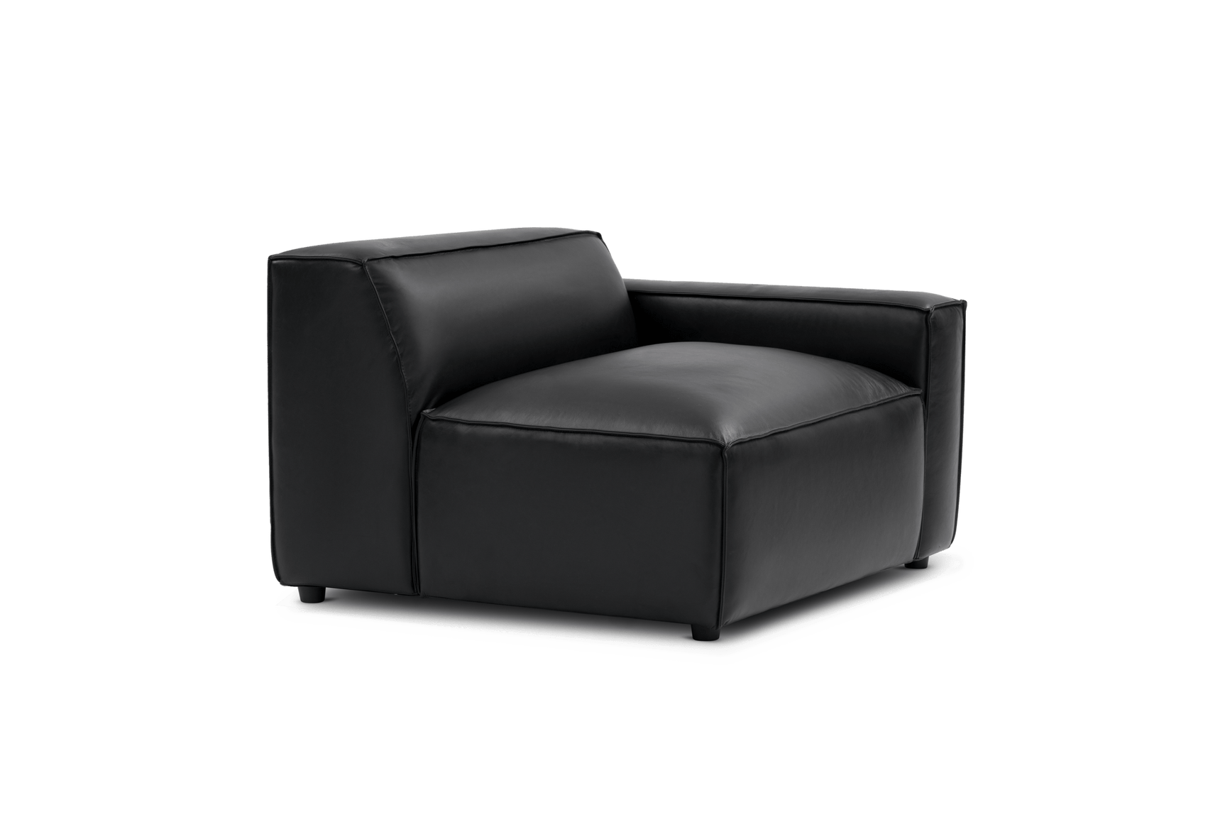 Module de canapé Nathan en cuir avec accoudoir droit