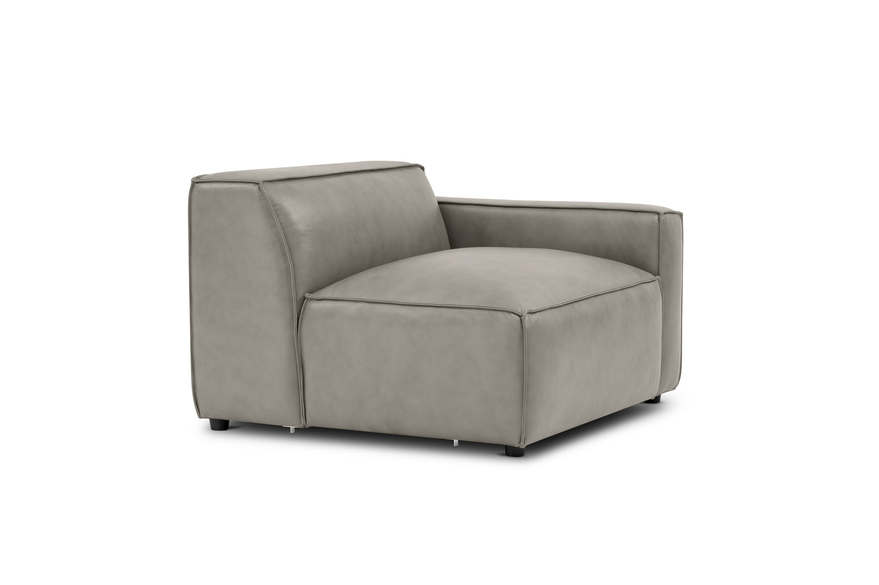 Module de canapé Nathan en cuir avec accoudoir droit