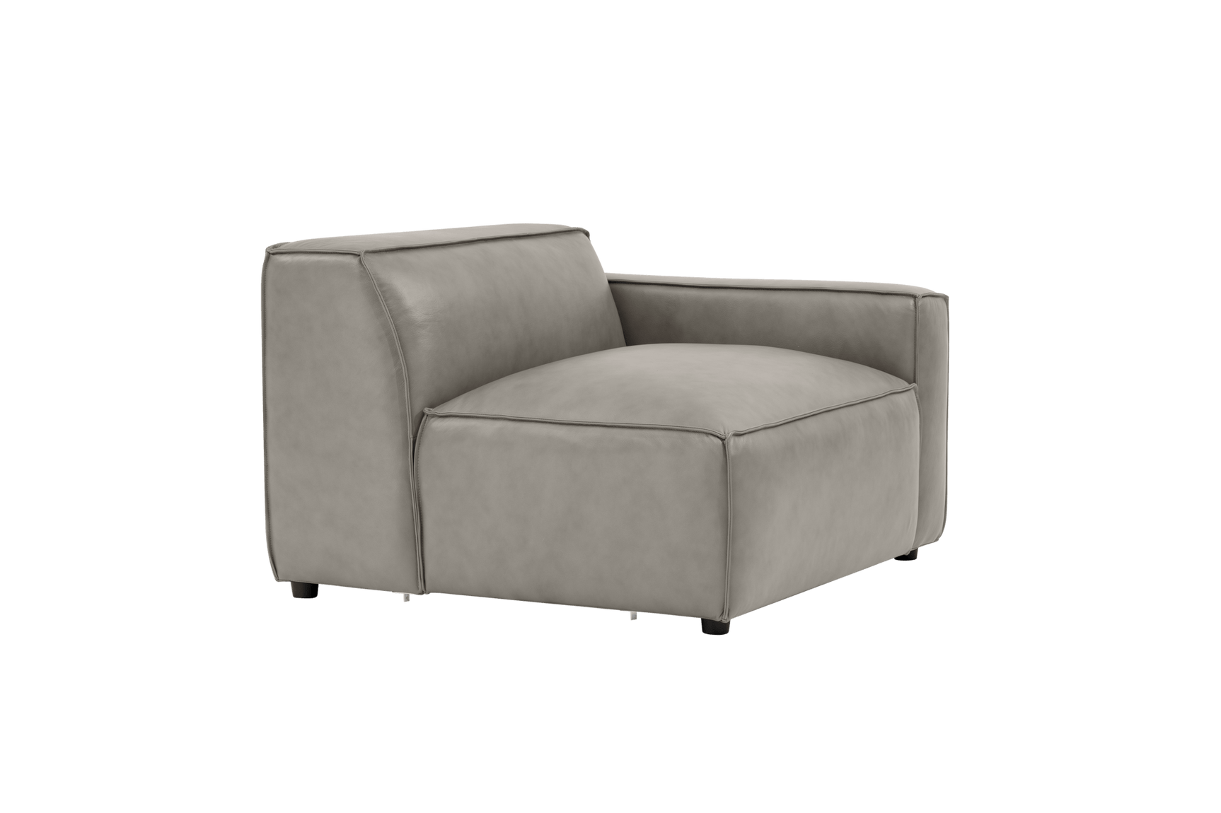 Module de canapé Nathan en cuir avec accoudoir droit