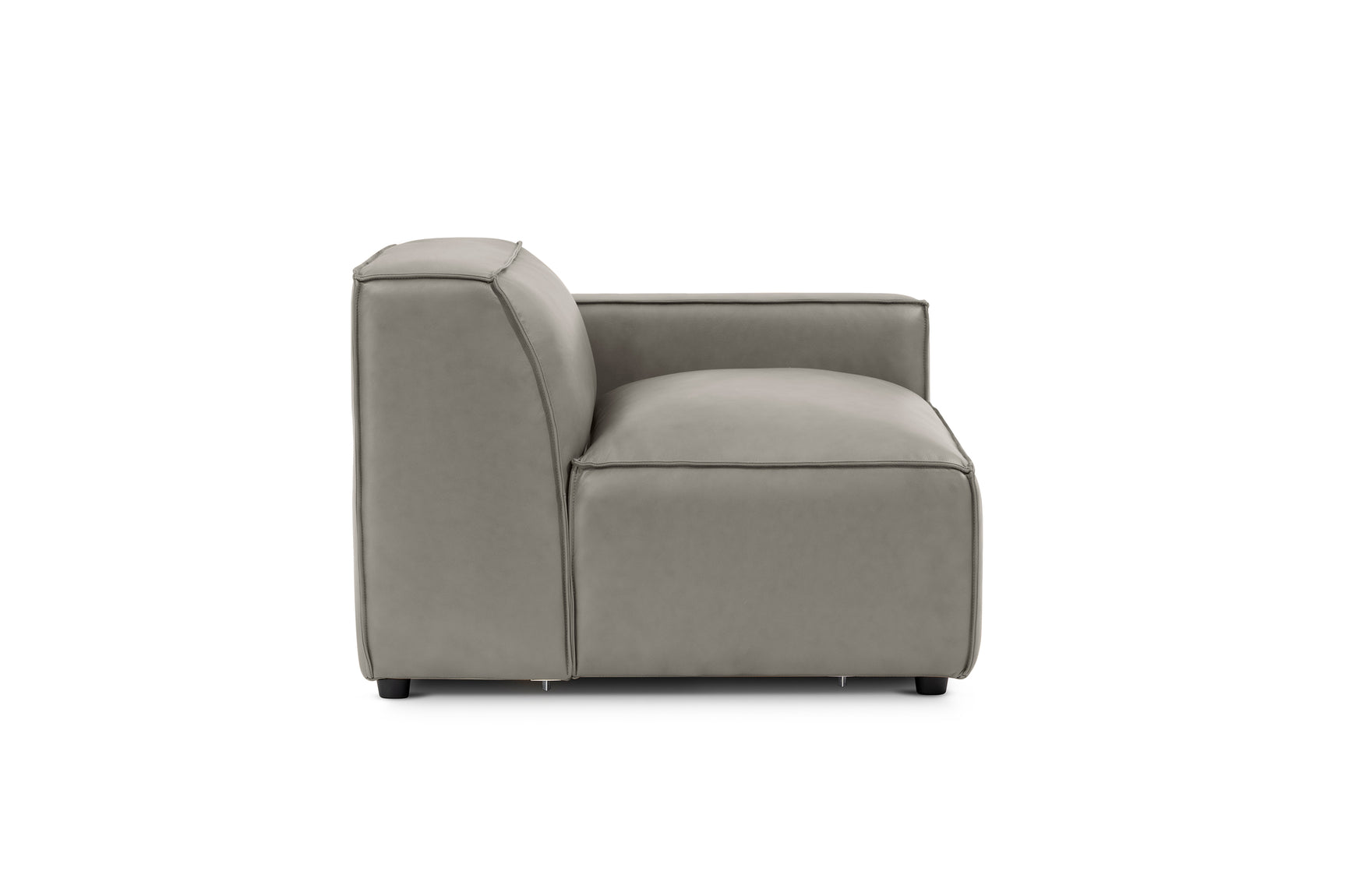 Module de canapé Nathan en cuir avec accoudoir droit