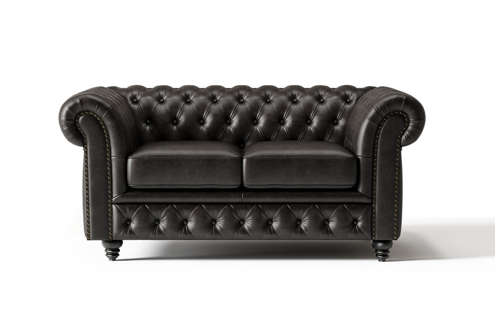 Sofá Chesterfield de cuero Parma