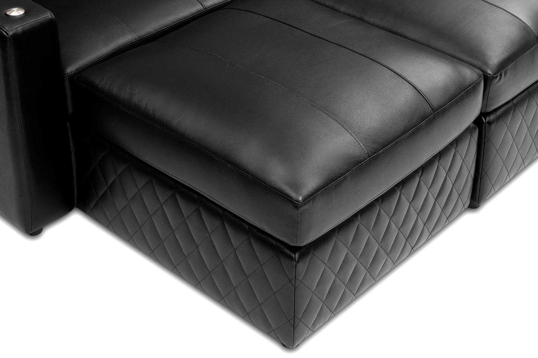 Canapé d'angle en cuir Pisa