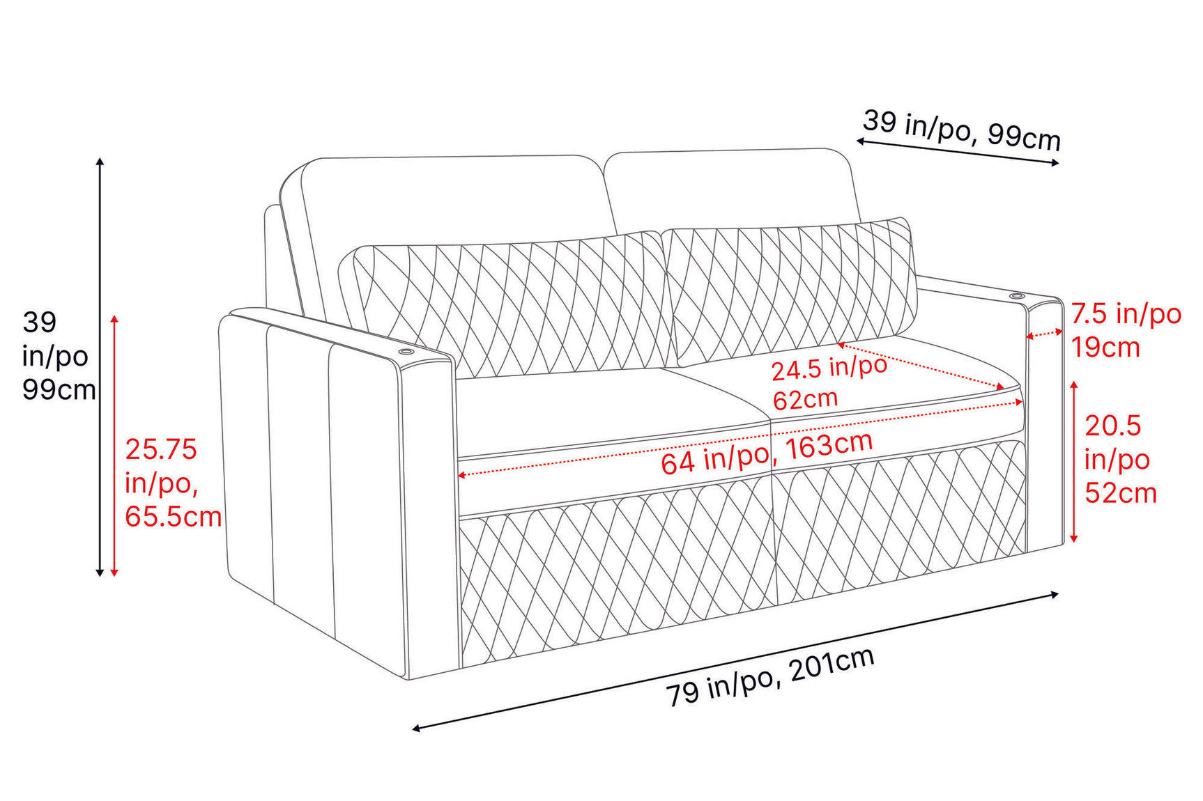 Canapé d'angle en cuir Pisa